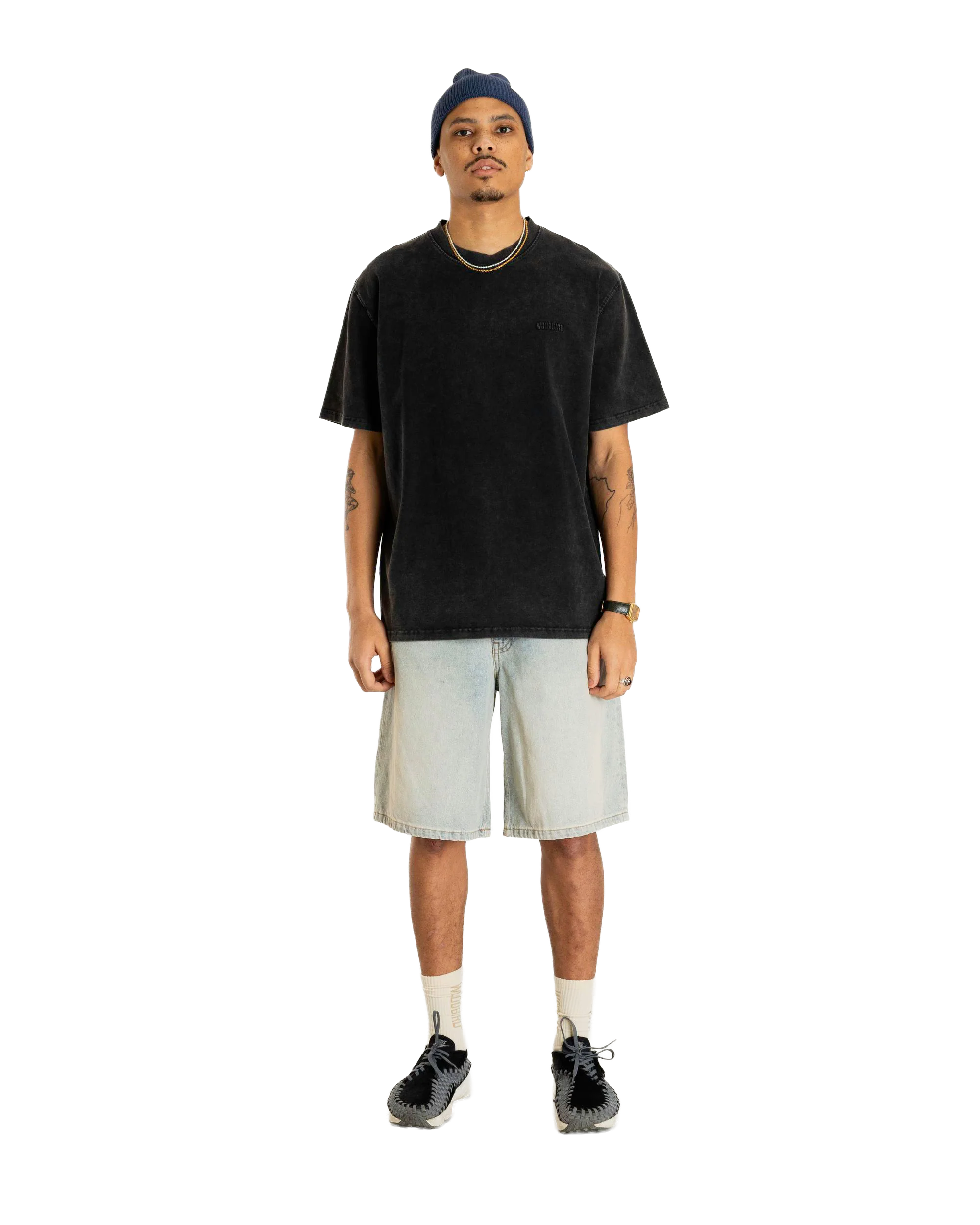 SHORTS FIT AMPIO BLU CHIARO