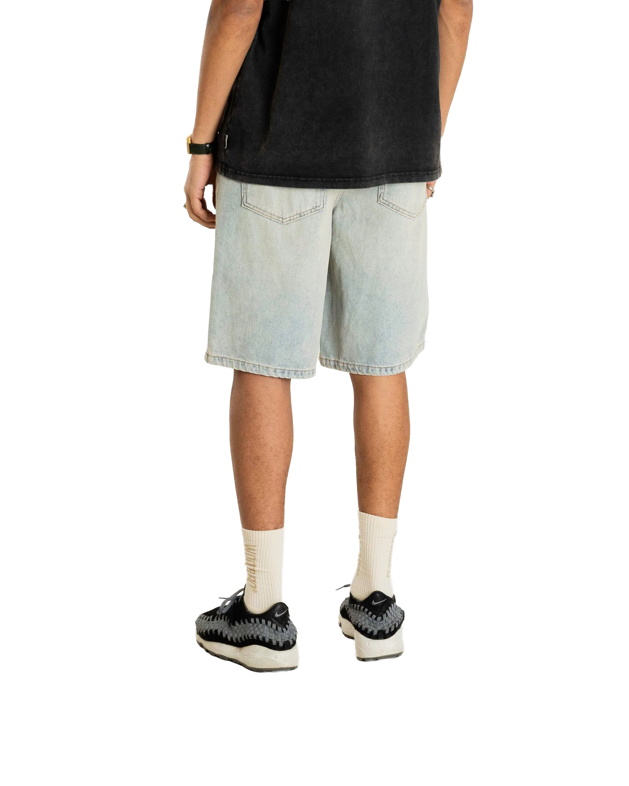 SHORTS FIT AMPIO BLU CHIARO