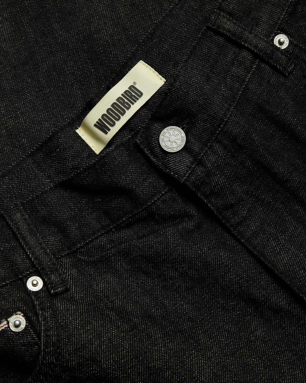 JEANS LOOSE TAPERED FIT IN COTONE NERO