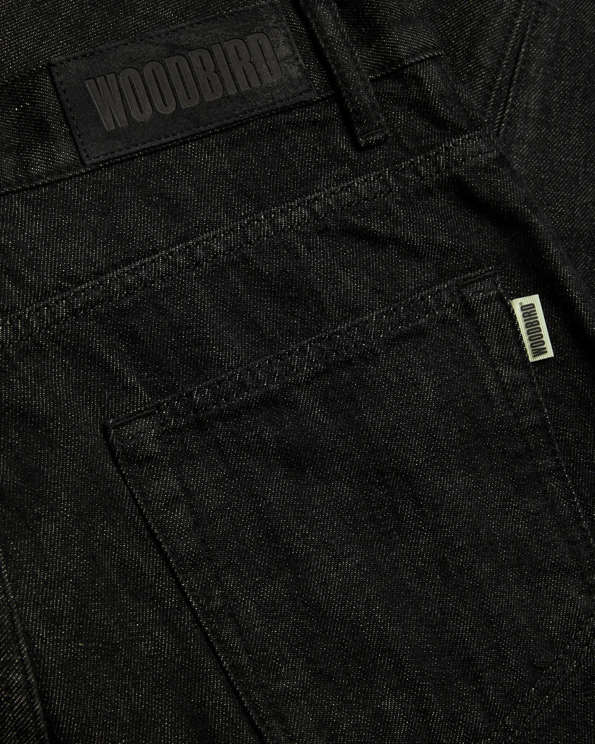JEANS LOOSE TAPERED FIT IN COTONE NERO