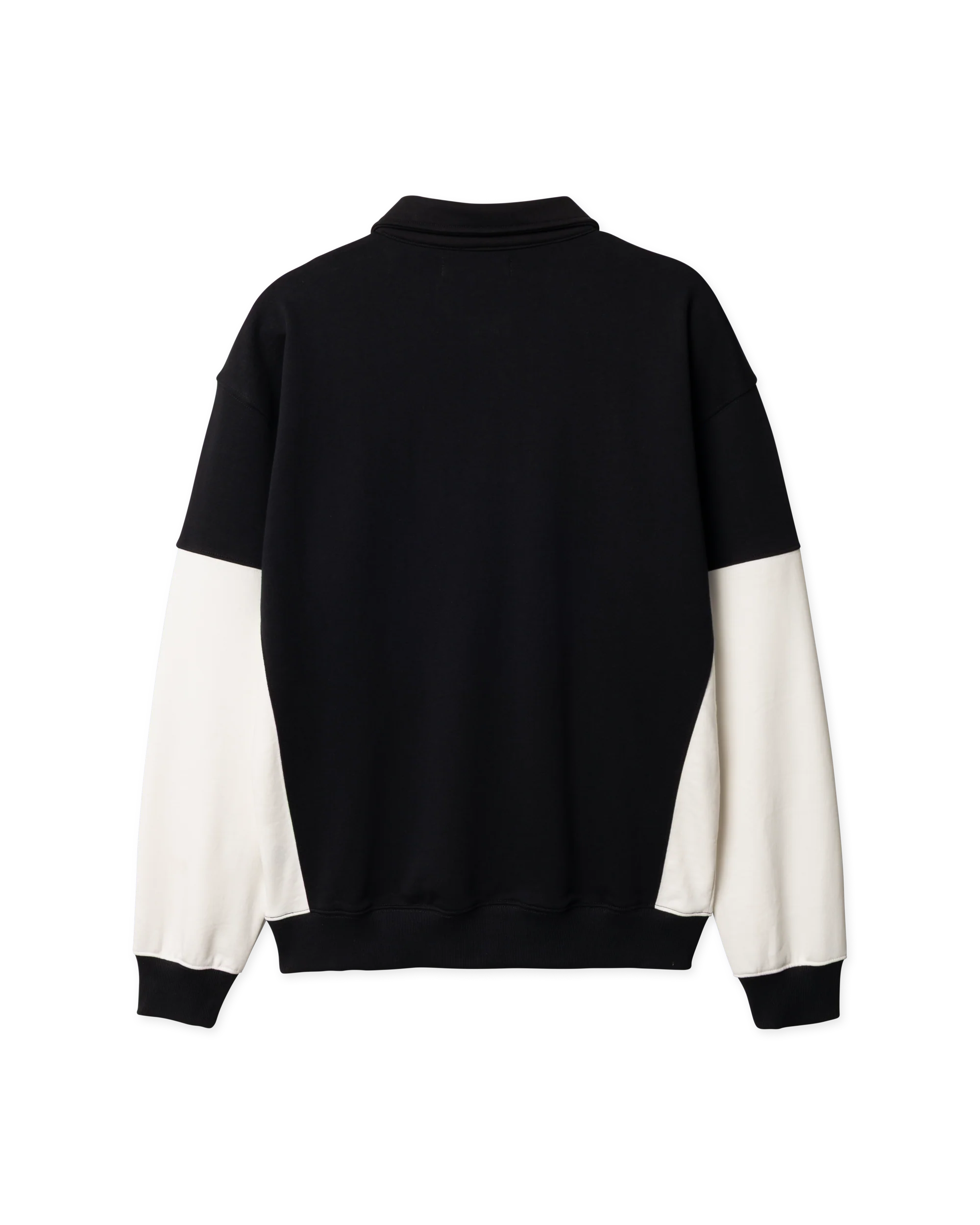 FELPA POLO IN COTONE ORGANICO NERO