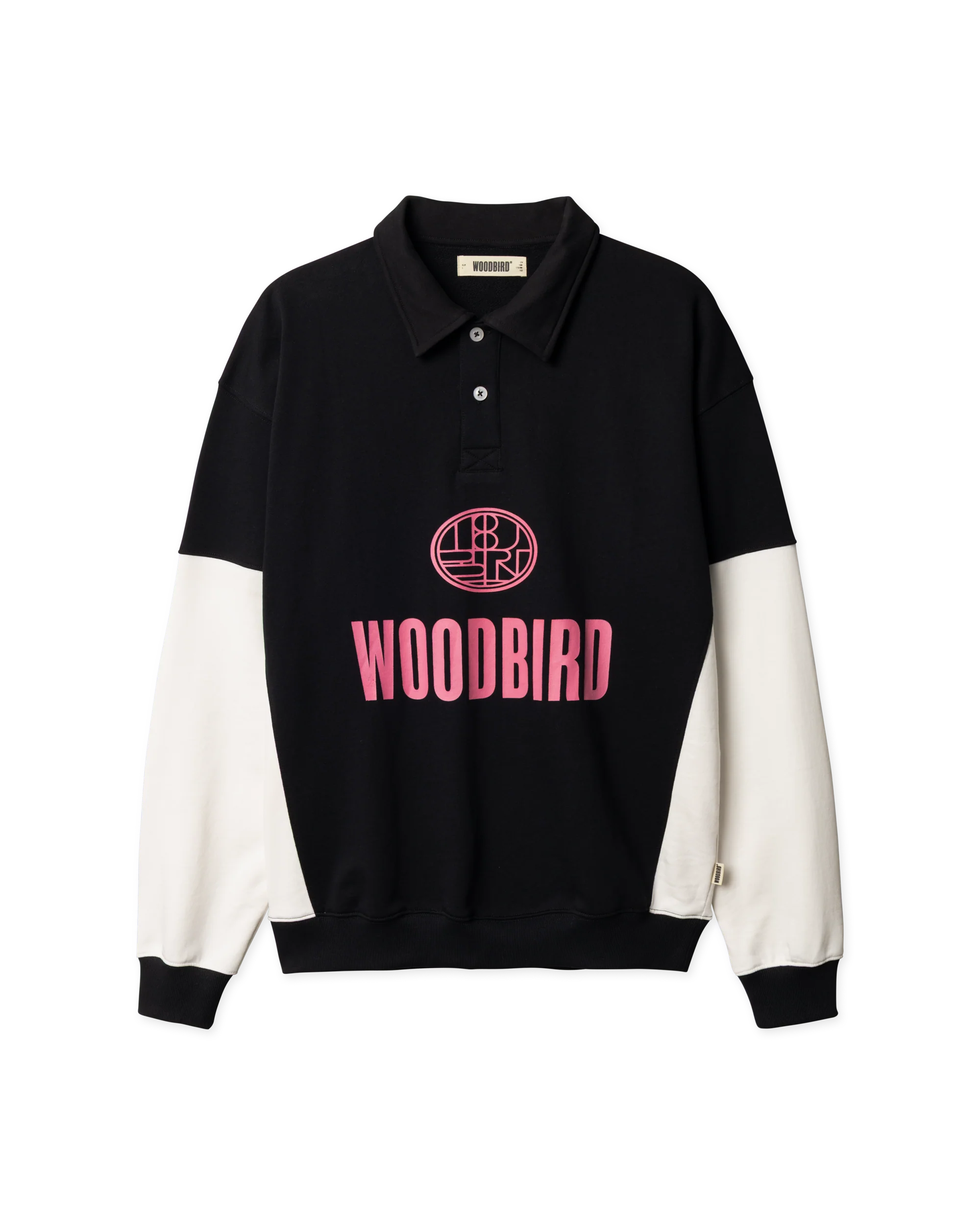 FELPA POLO IN COTONE ORGANICO NERO
