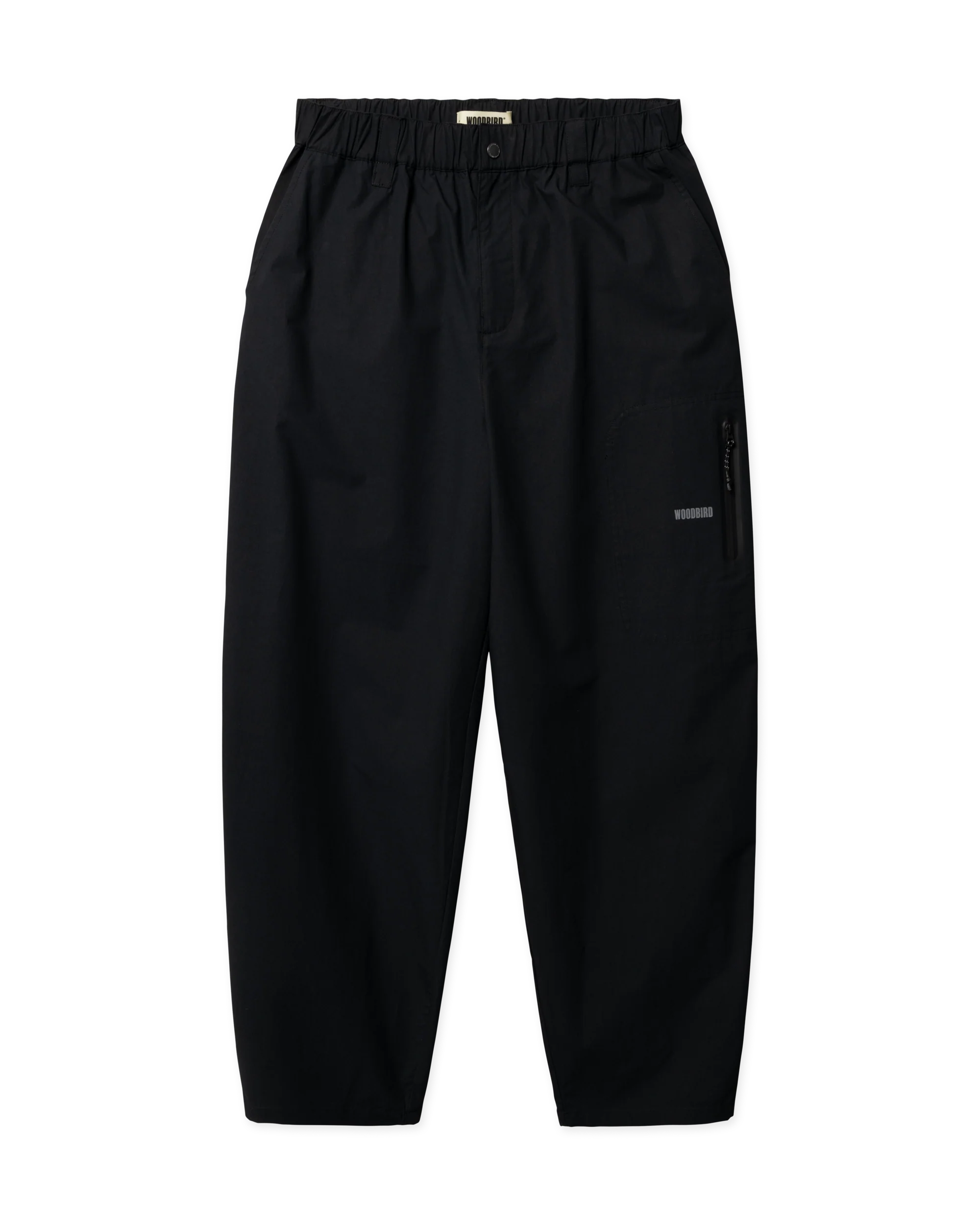 PANTALONI DRITTI TAPERED IN COTONE NERO