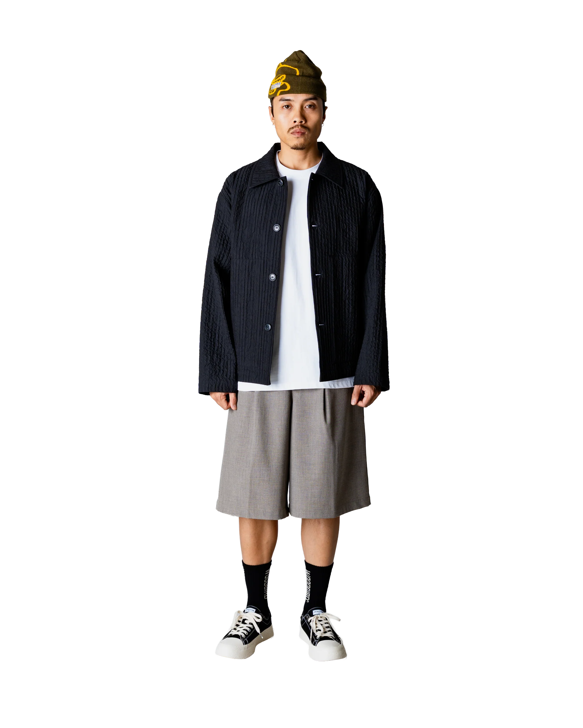 GIACCA OVERSIZE TRAPUNTATA NERA