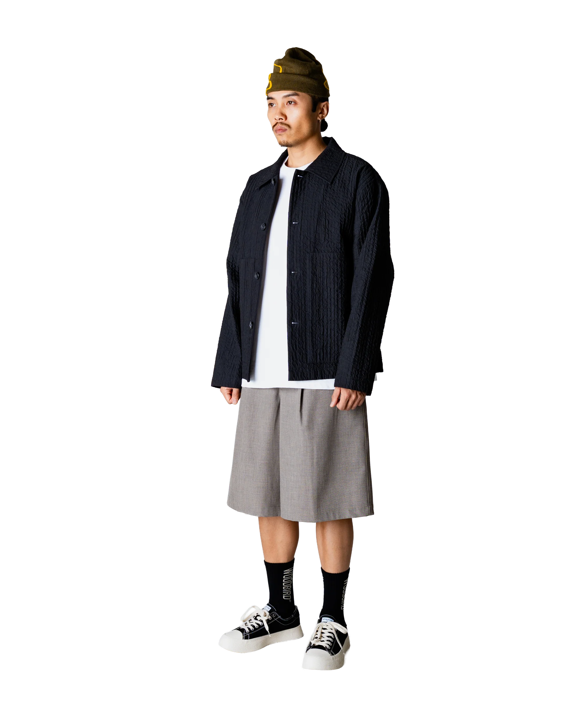GIACCA OVERSIZE TRAPUNTATA NERA