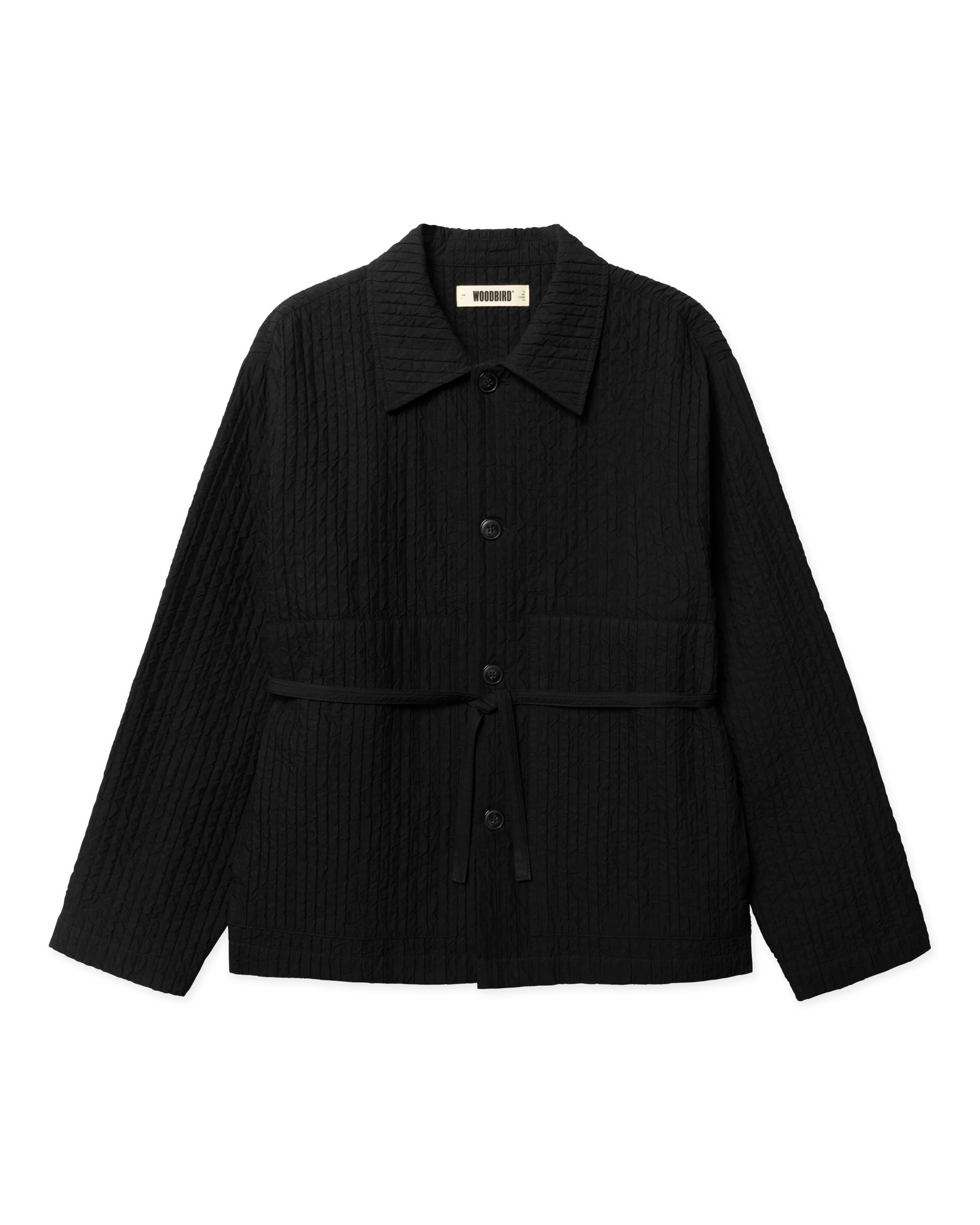 GIACCA OVERSIZE TRAPUNTATA NERA