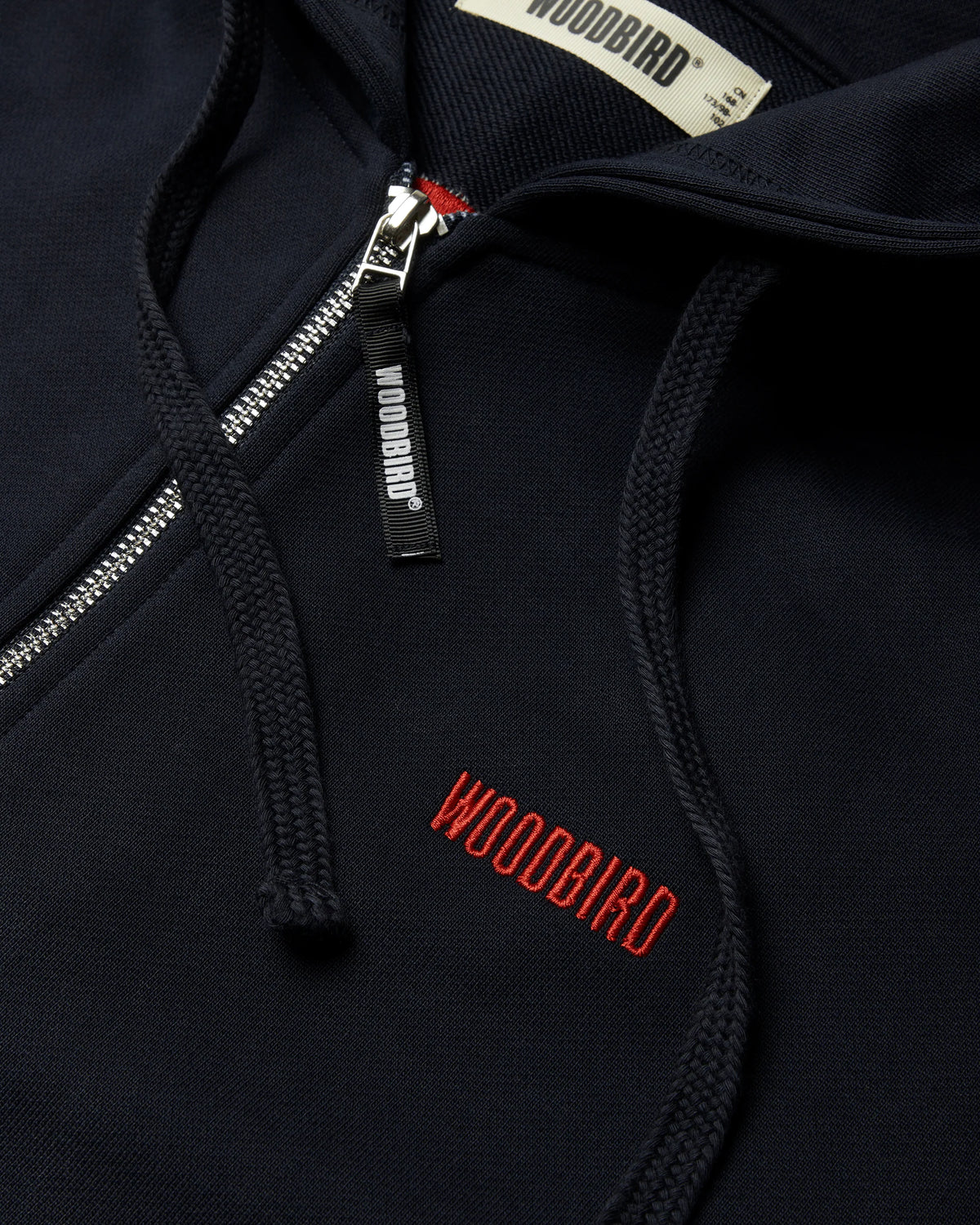 FELPA CON ZIP OVERSIZE FIT IN COTONE BLU SCURO