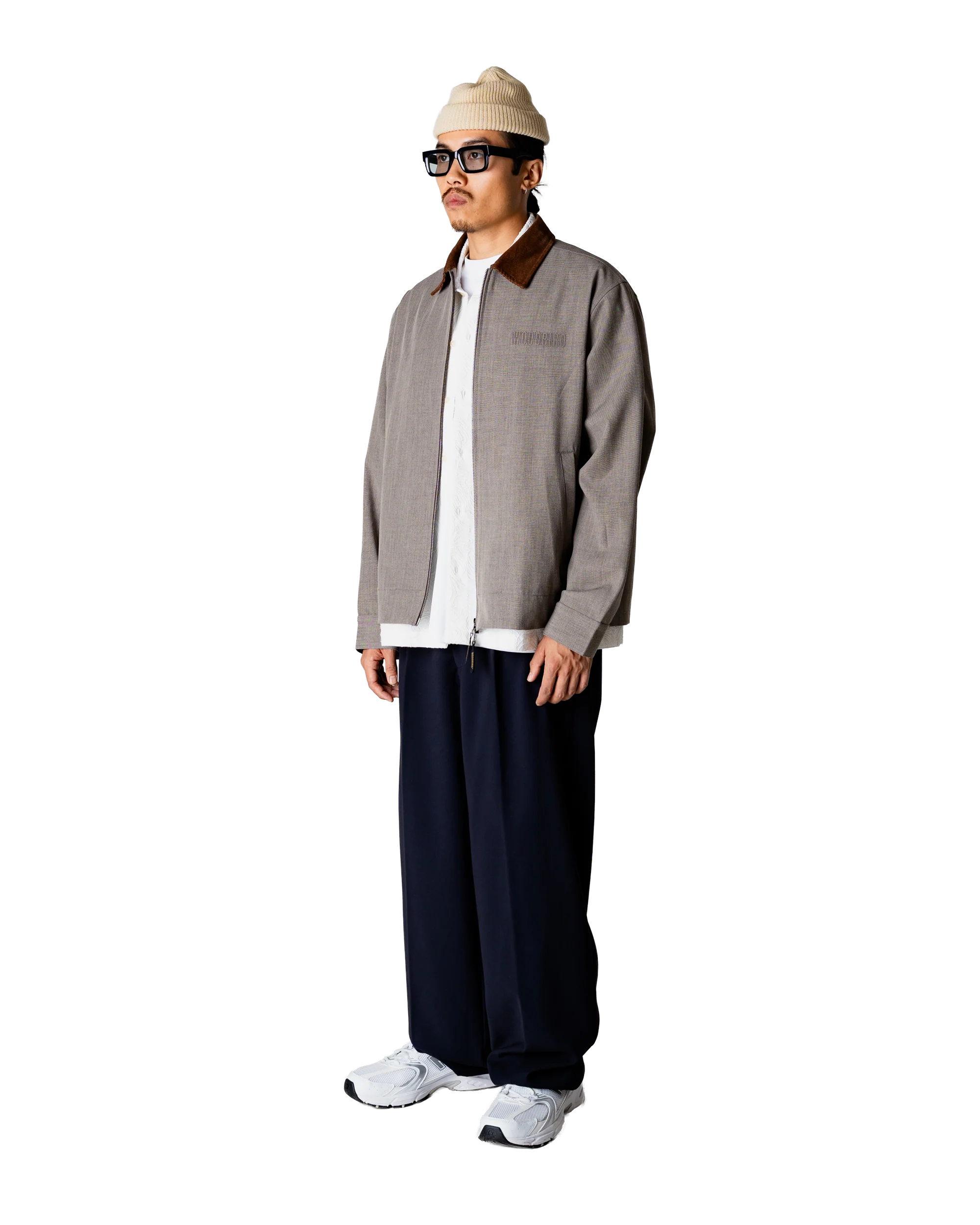 GIACCA CON ZIP SABBIA MELANGE