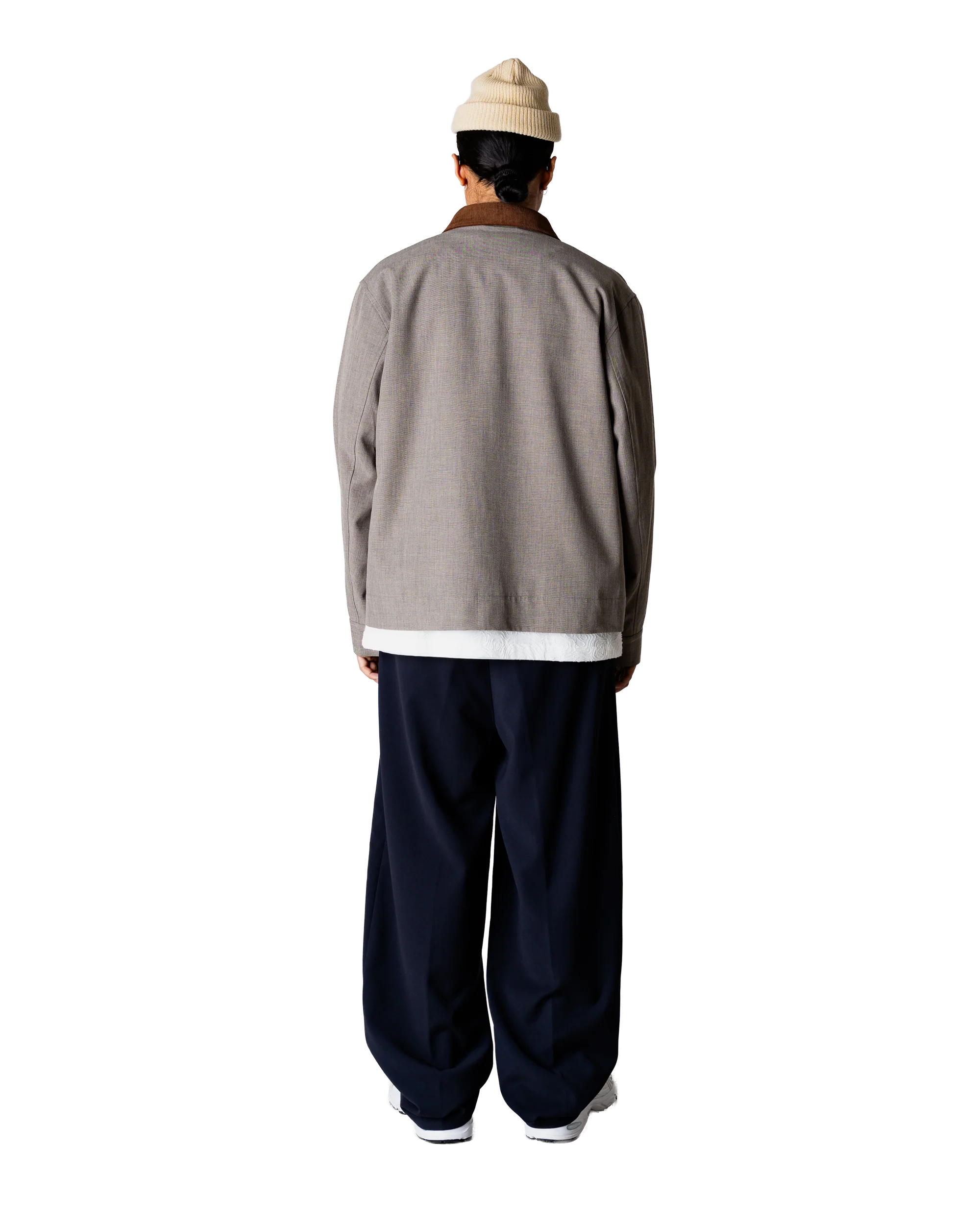 GIACCA CON ZIP SABBIA MELANGE