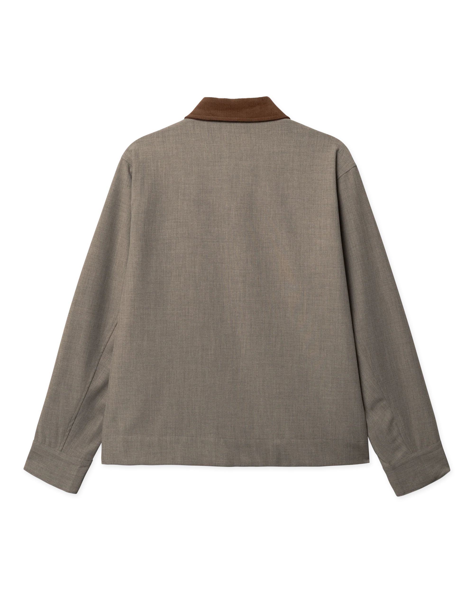 GIACCA CON ZIP SABBIA MELANGE
