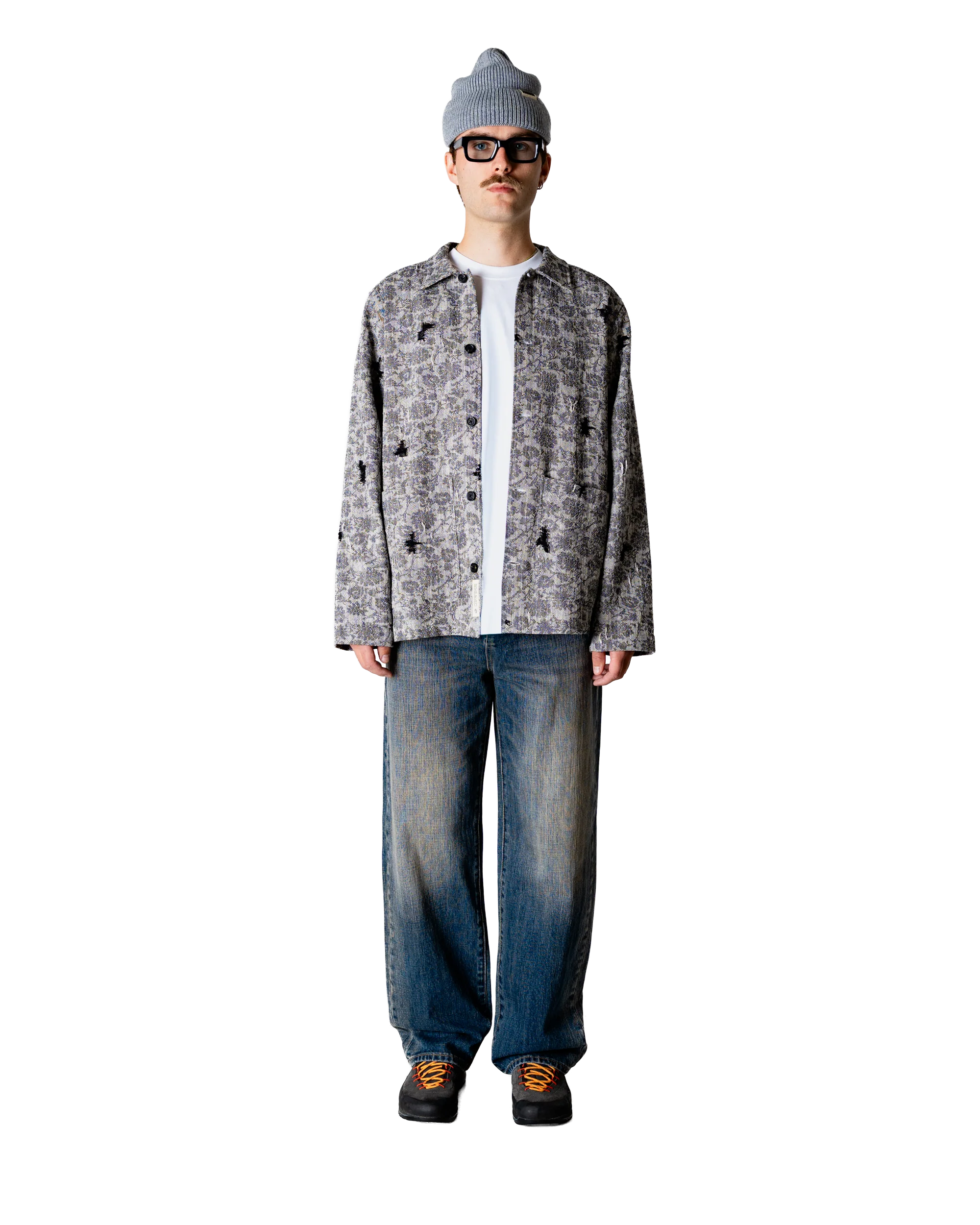JEANS WIDE FIT IN COTONE BLU SCURO