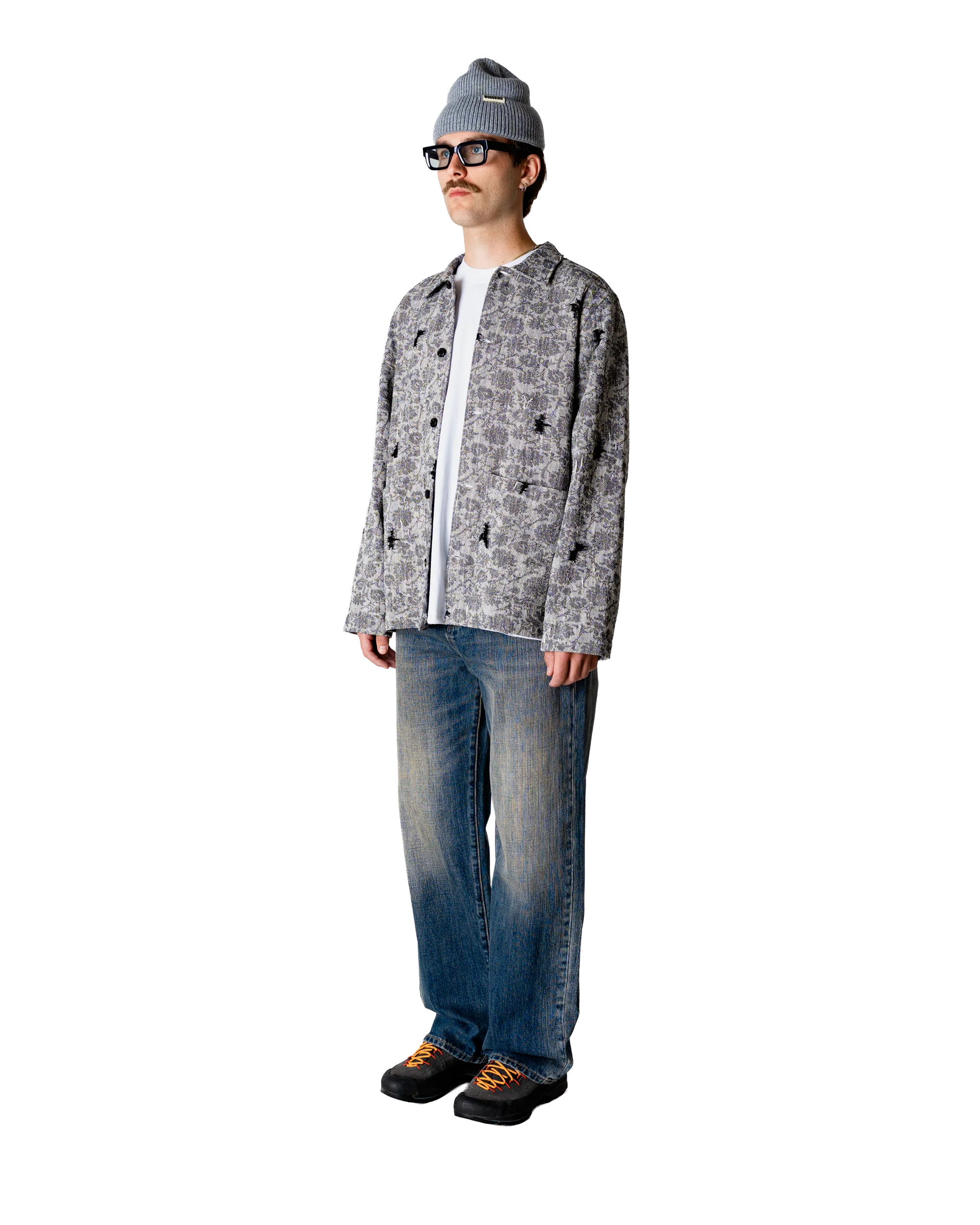 JEANS WIDE FIT IN COTONE BLU SCURO