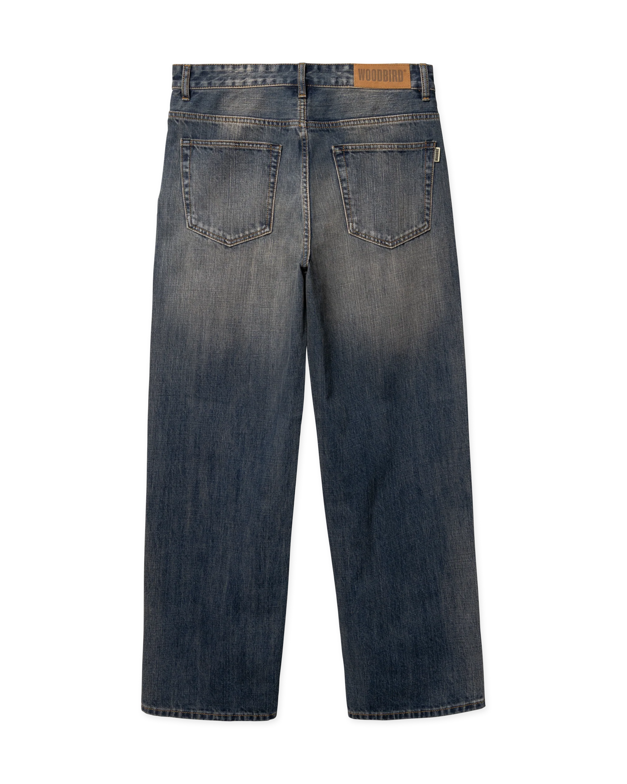 JEANS WIDE FIT IN COTONE BLU SCURO