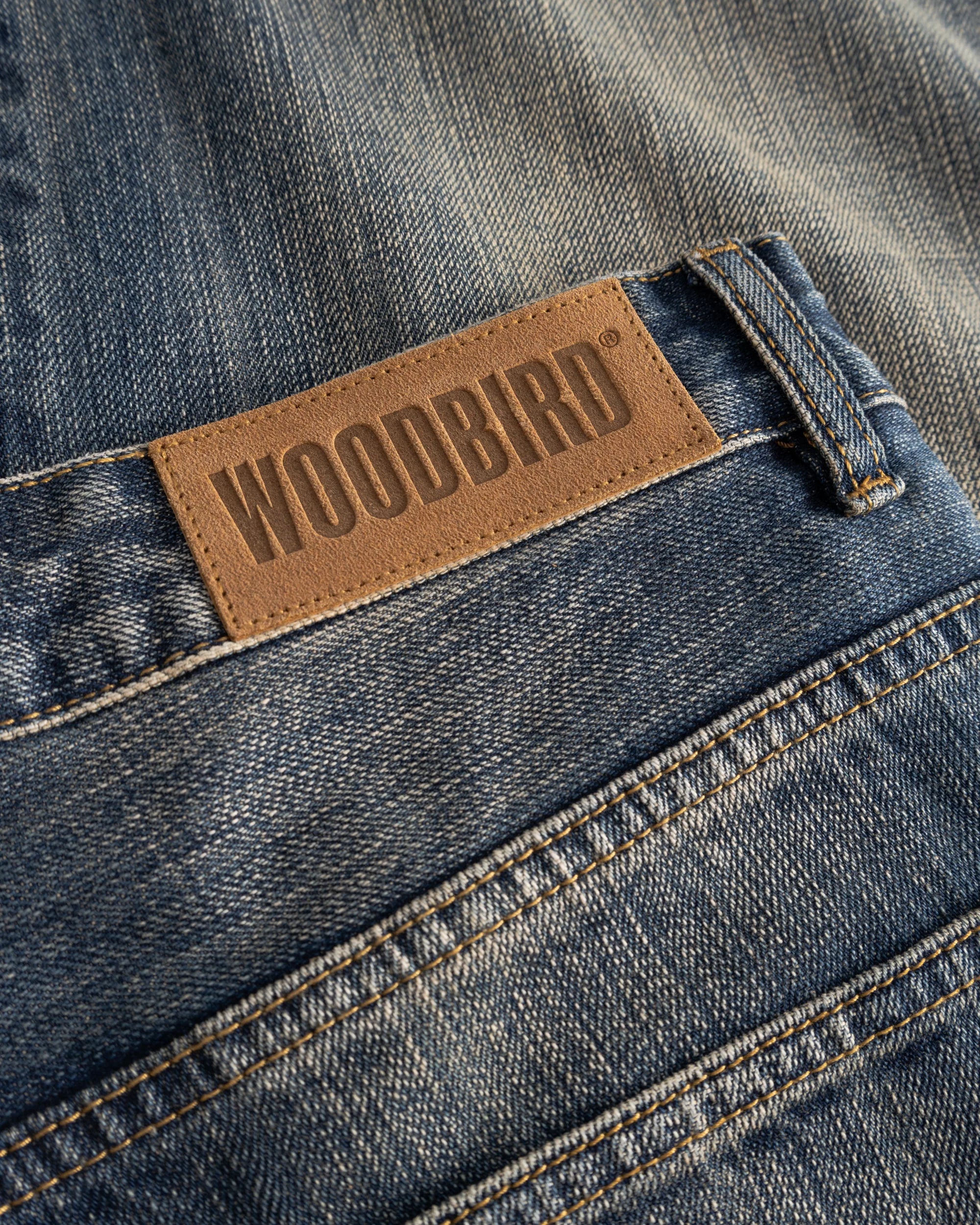 JEANS WIDE FIT IN COTONE BLU SCURO