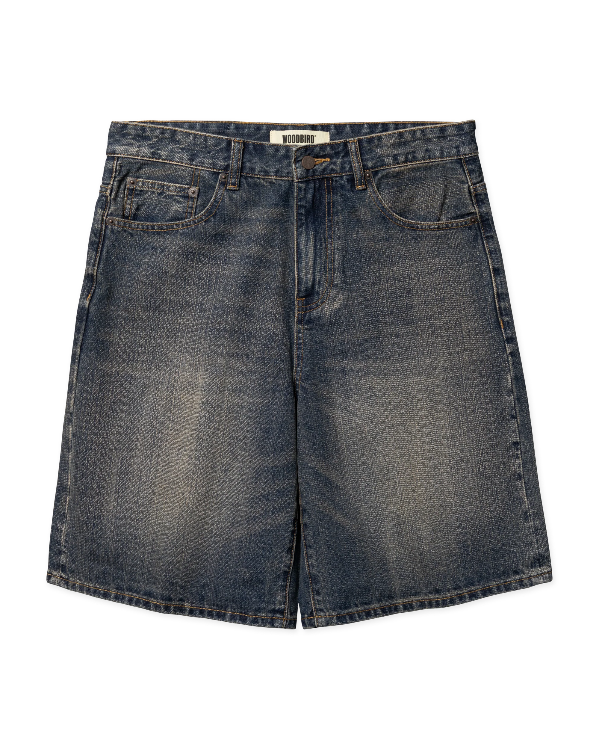 SHORTS WIDE FIT IN COTONE BLU SCURO