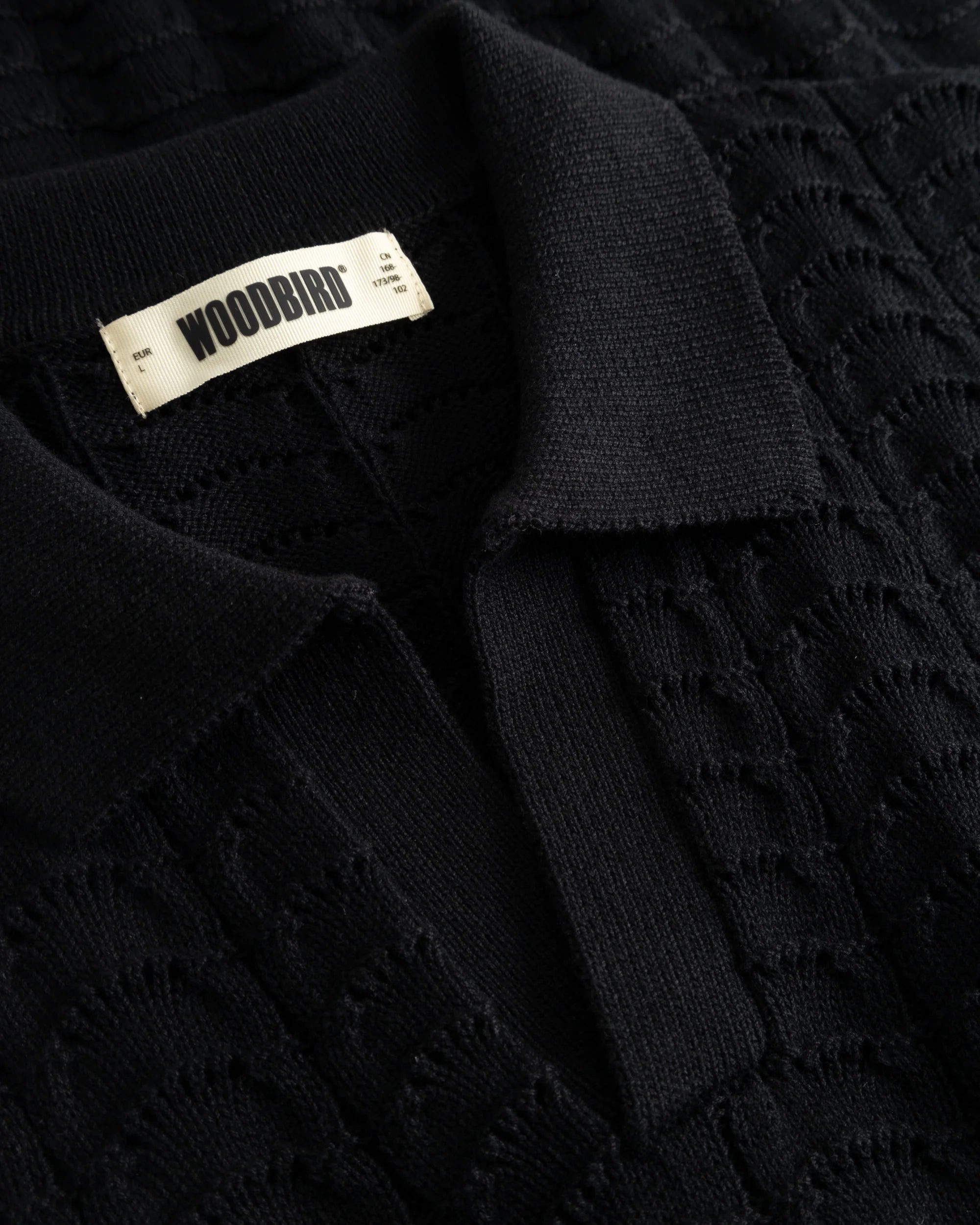 POLO LOOSE FIT IN MAGLIA NERO