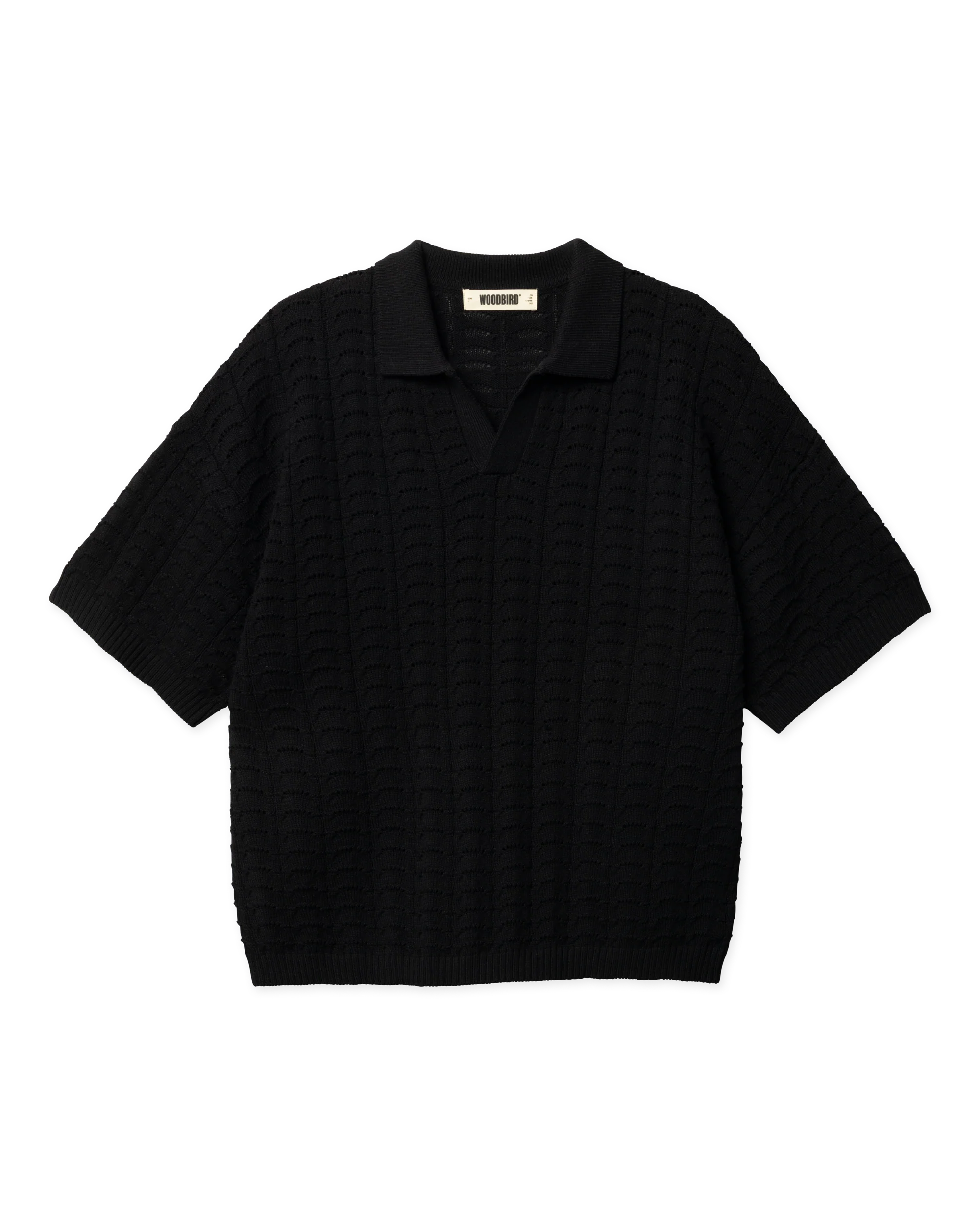 POLO LOOSE FIT IN MAGLIA NERO