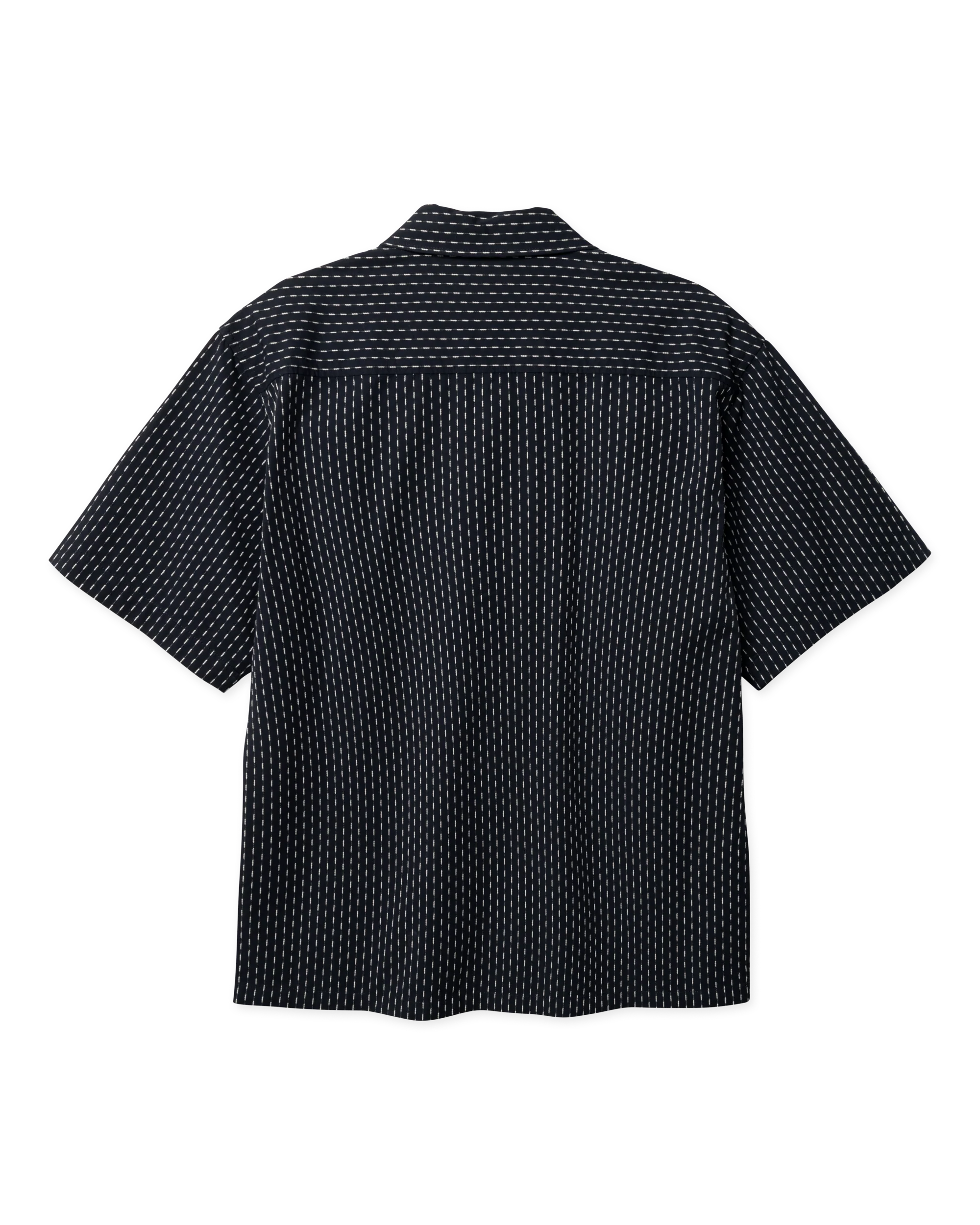 CAMICIA A MANICHE CORTE IN COTONE NAVY SCURO