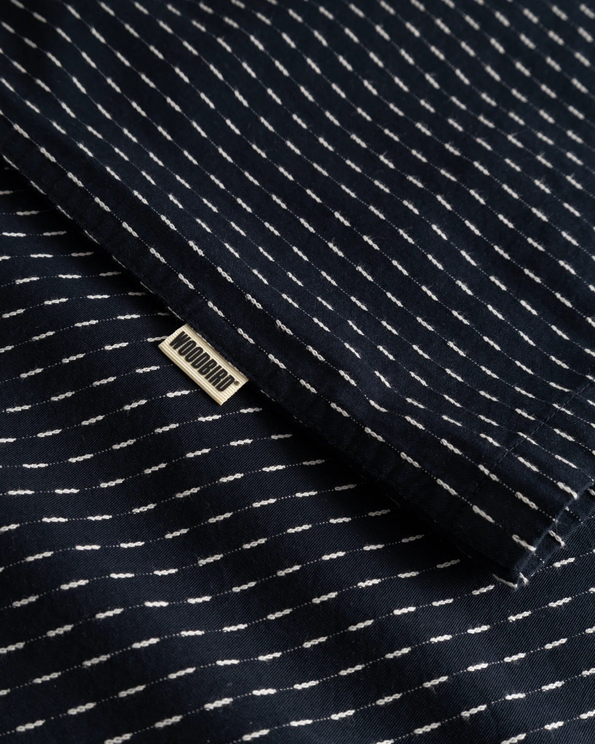 CAMICIA A MANICHE CORTE IN COTONE NAVY SCURO