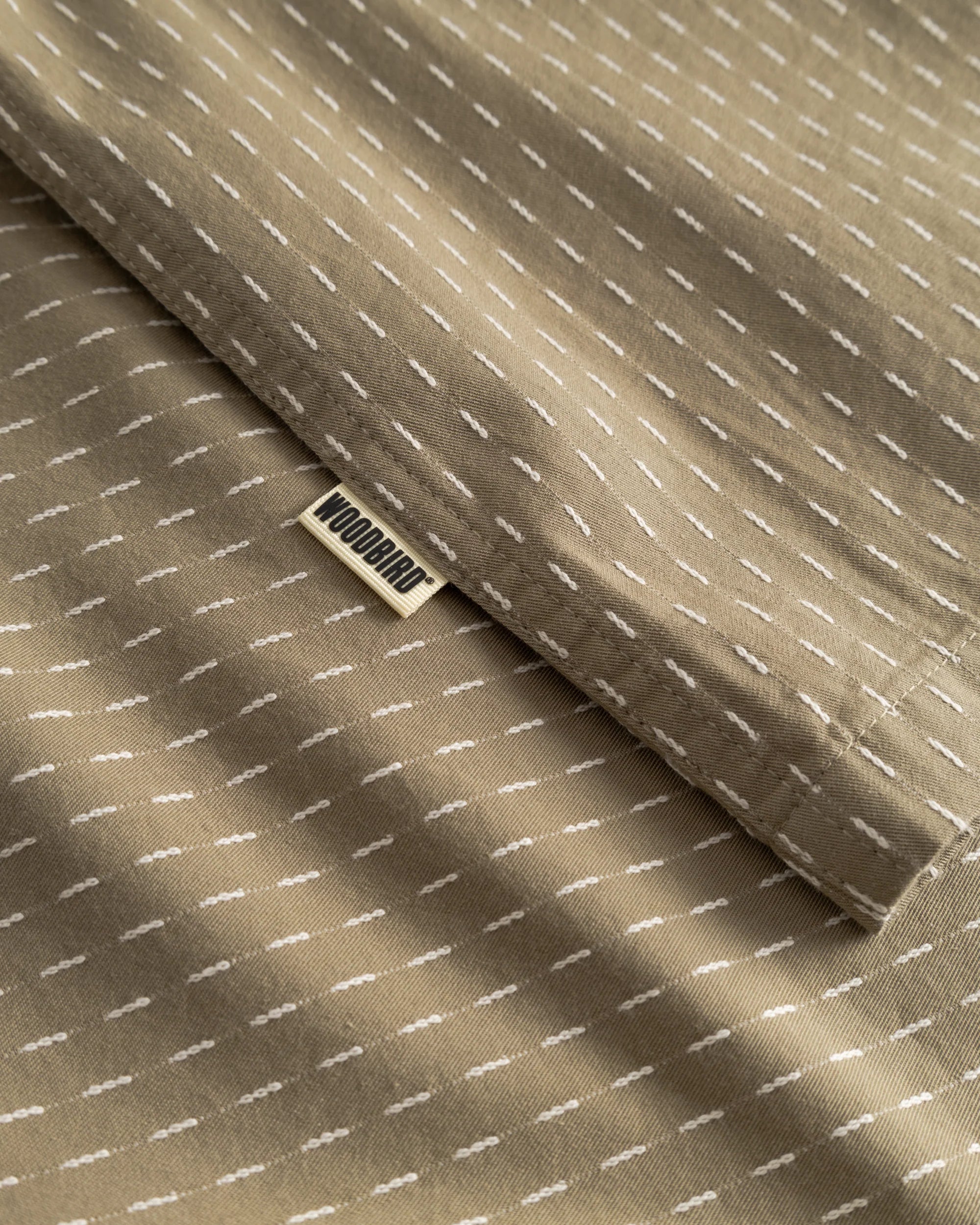 CAMICIA A MANICHE CORTE IN COTONE STONE