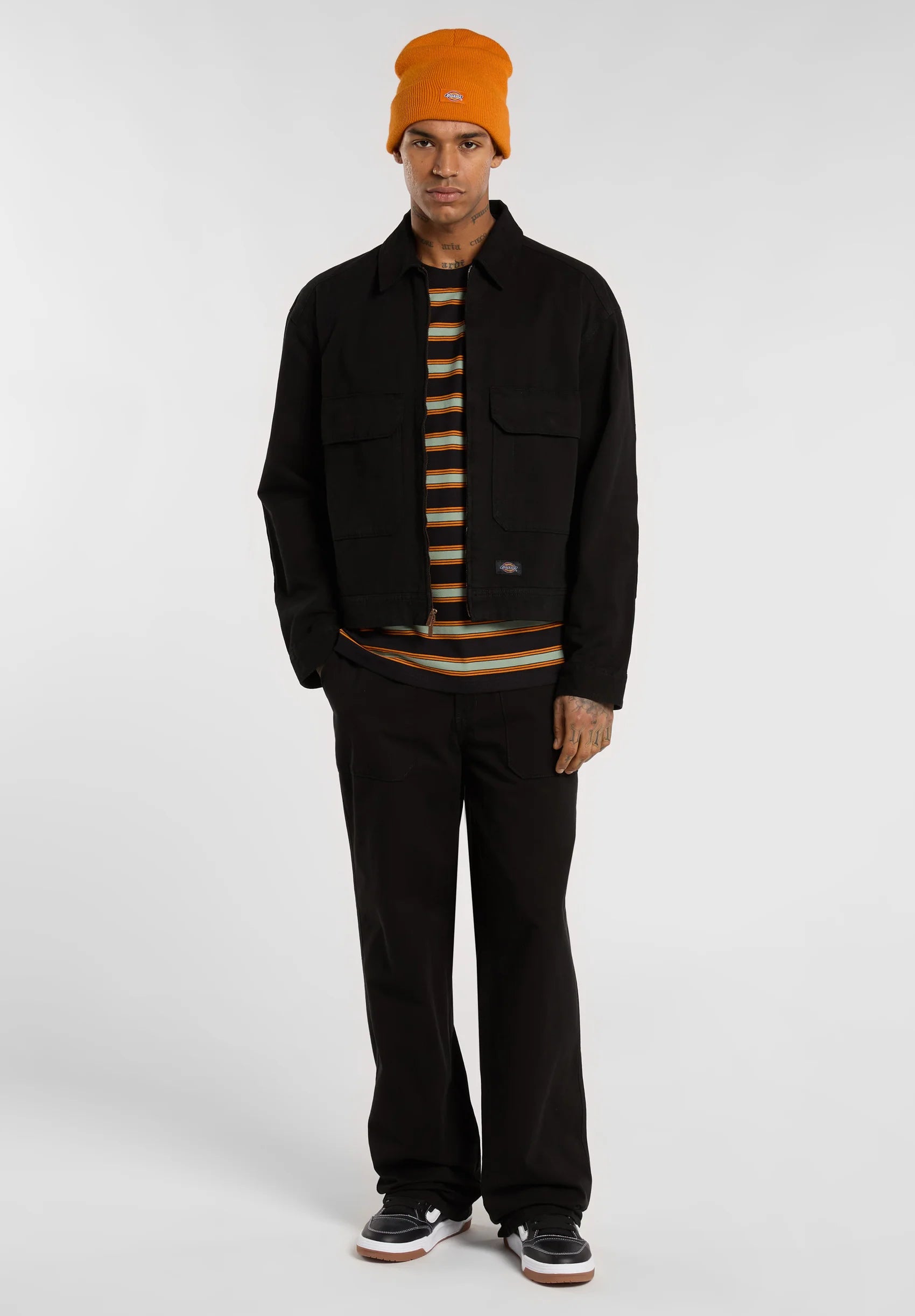 DICKIES - YORK STRIPE TEE SS BLACK