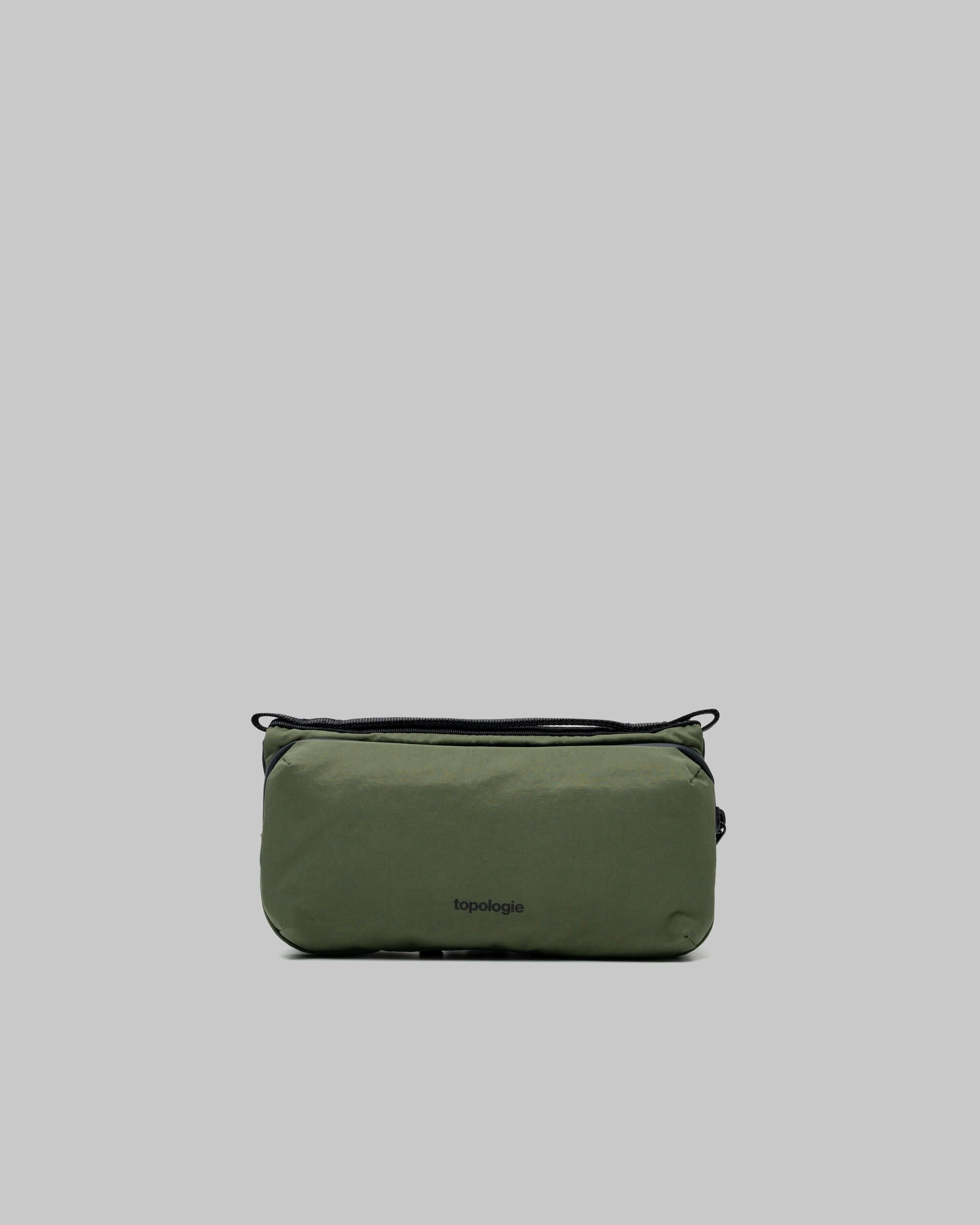 TOPOLOGIE - BOTTLE SACOCHE MEDIUM DEEP FOREST WASHED NYLON