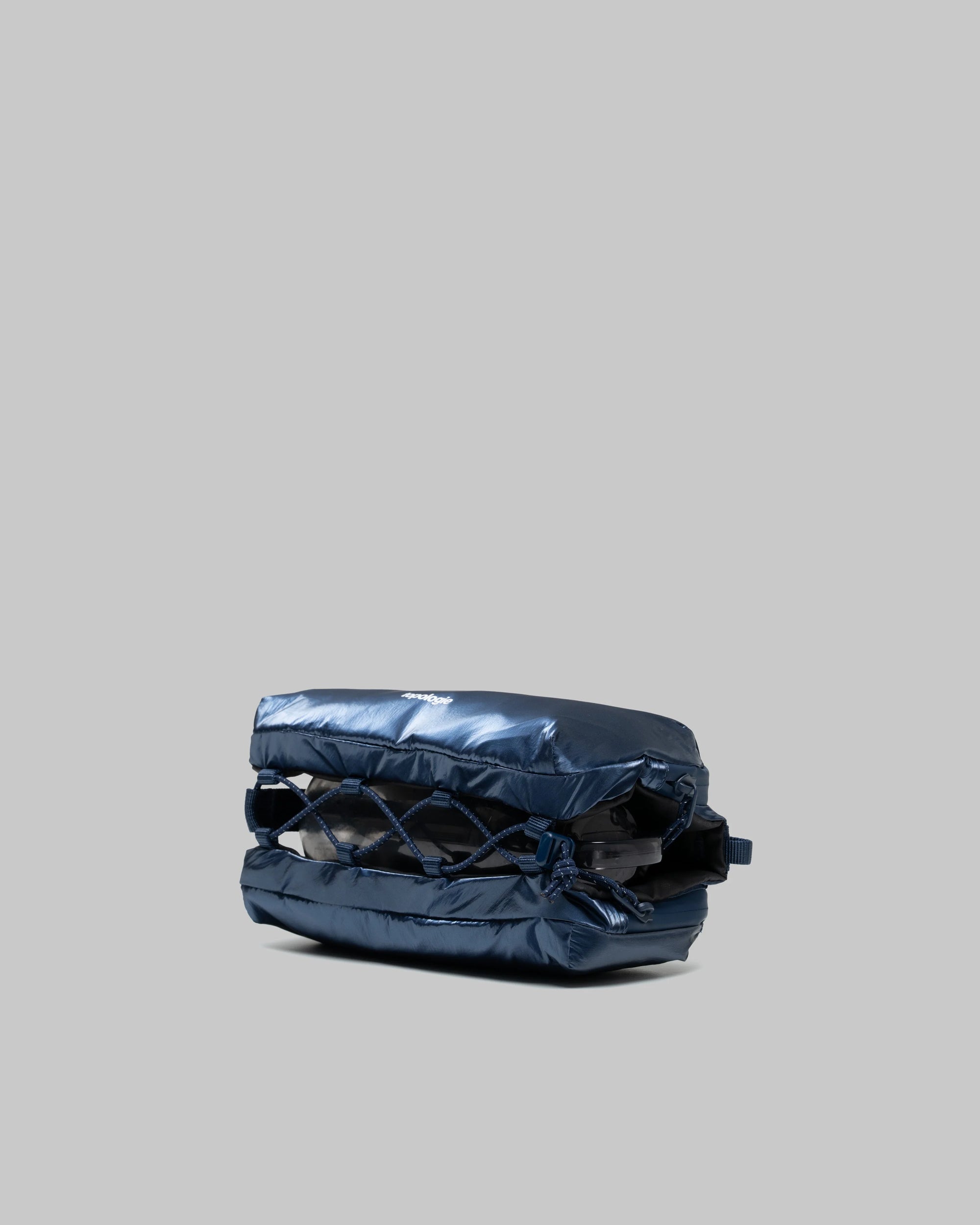 TOPOLOGIE - BOTTLE SACOCHE MEDIUM MARINE BLUE METALLIC HIGH LUSTRE