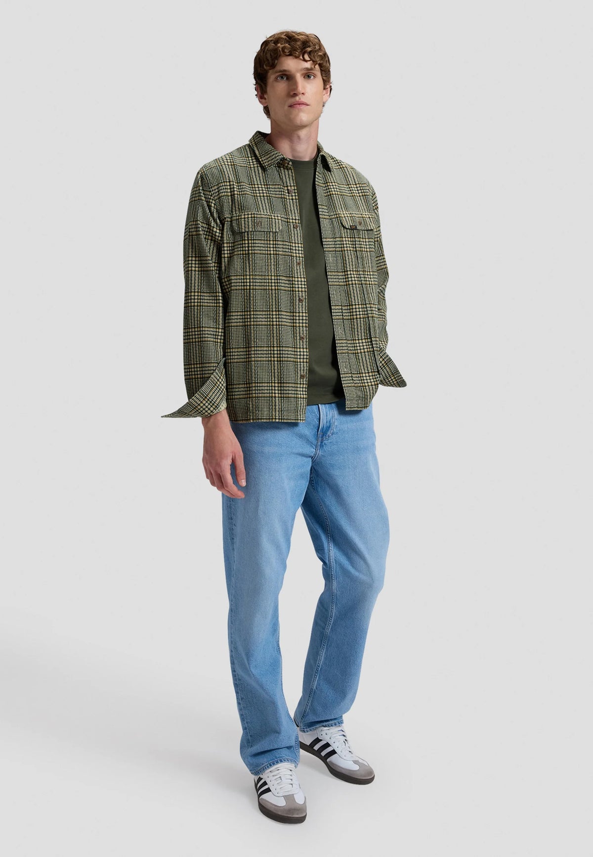 JEANS LOOSE STRAIGHT FIT IN COTONE SLEEPY BLU
