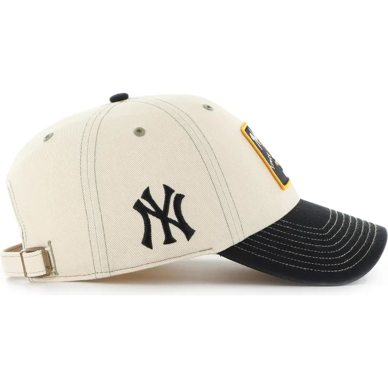 CAPPELLINO NEW YORK YANKEES IN COTONE NATURAL E NERO