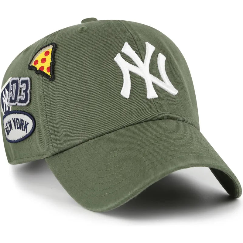 CAPPELLINO NEW YORK YANKEES IN COTONE VERDE MUSCHIO