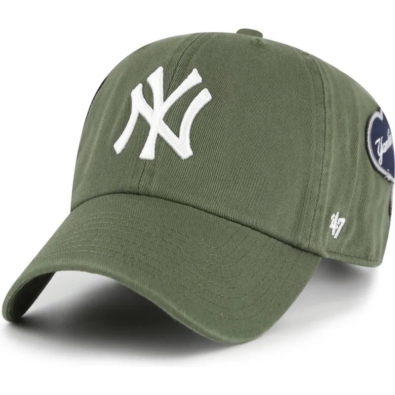 CAPPELLINO NEW YORK YANKEES IN COTONE VERDE MUSCHIO