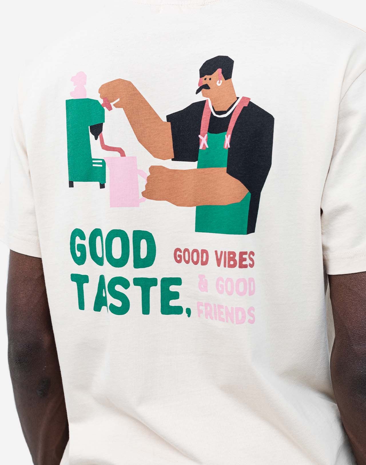 T-SHIRT LOCAL BREWERY IN COTONE CREMA