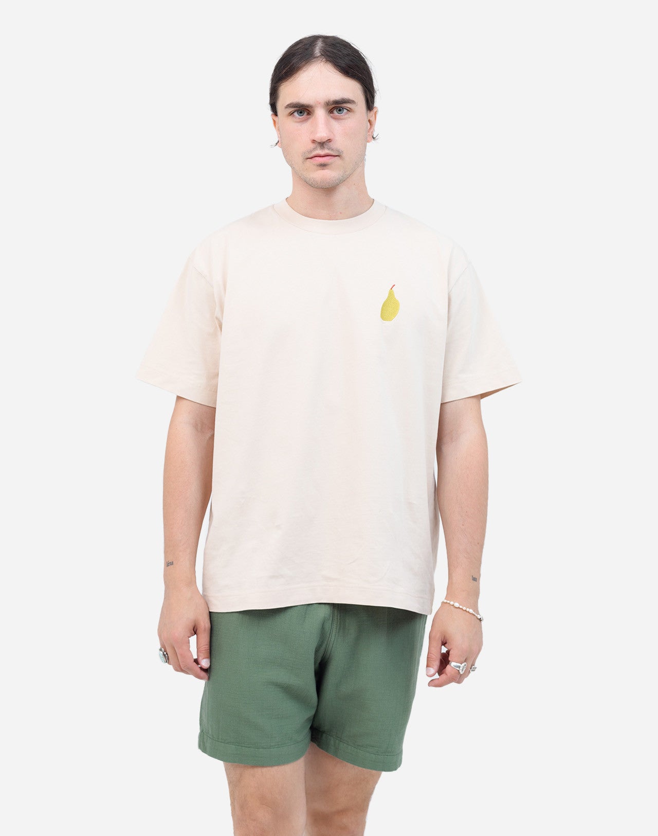 T-SHIRT MESHBAG IN COTONE CREMA