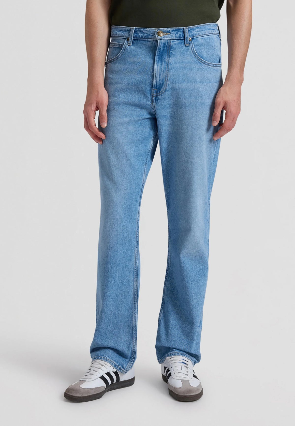 JEANS LOOSE STRAIGHT FIT IN COTONE SLEEPY BLU