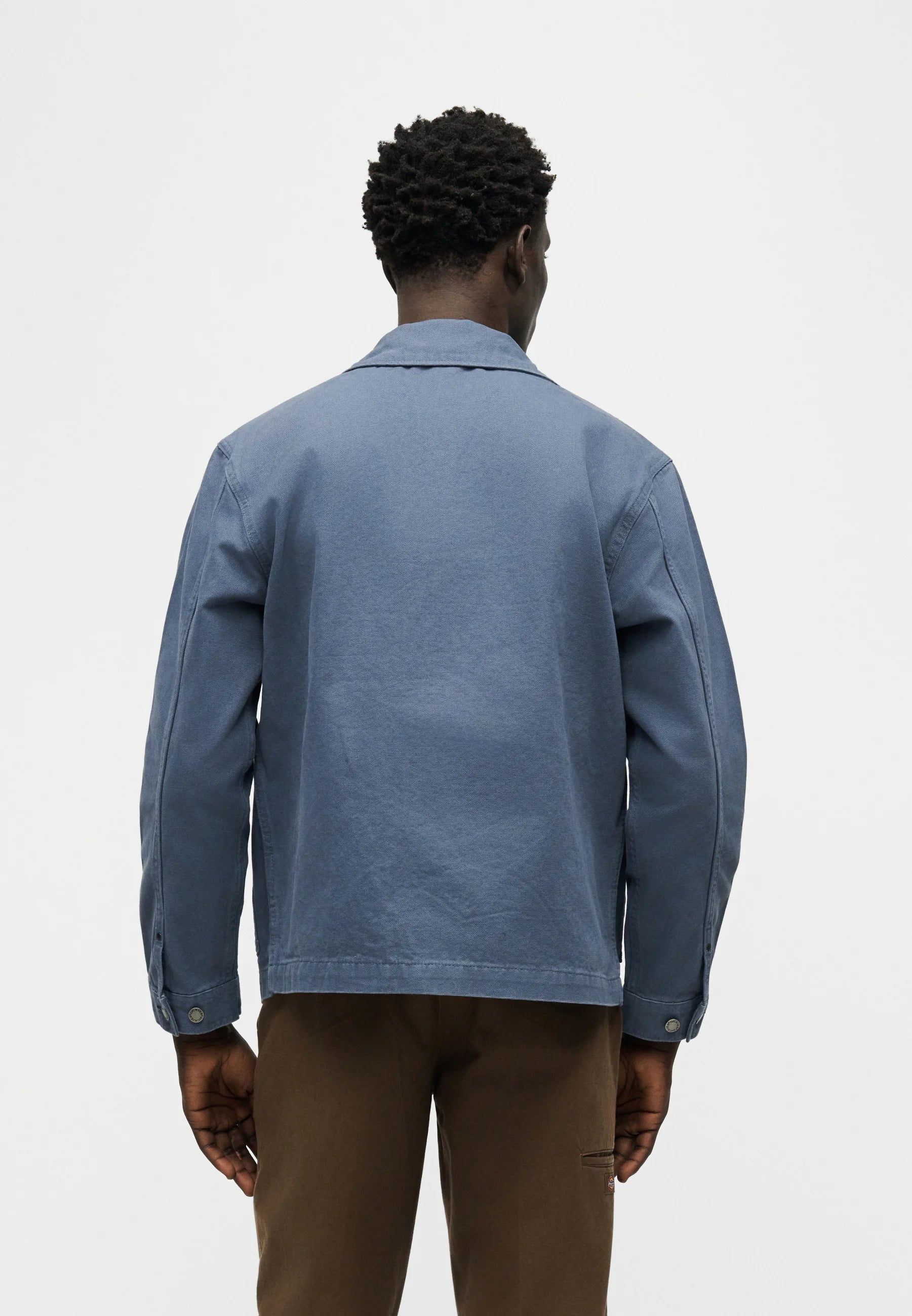 GIACCA IN COTONE INDIGO RETRÒ