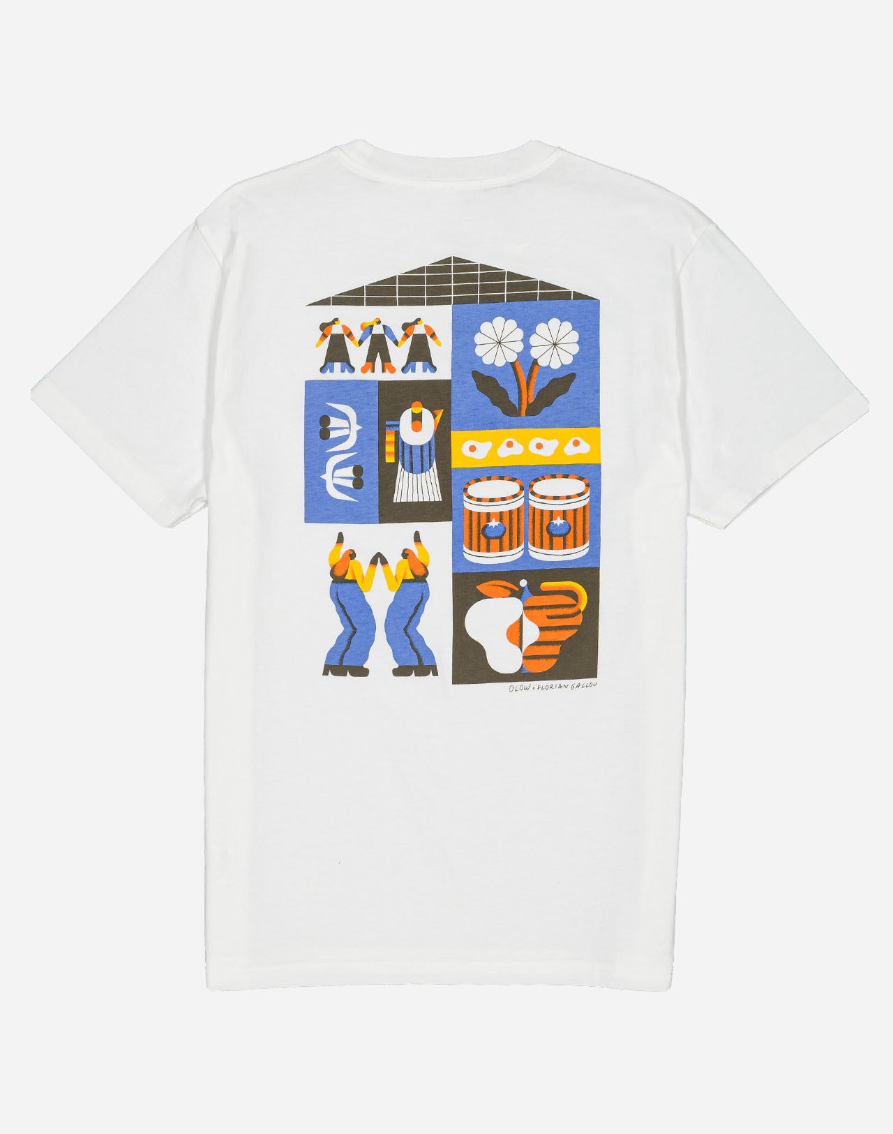 T-SHIRT LIFE IN COTONE ECRU