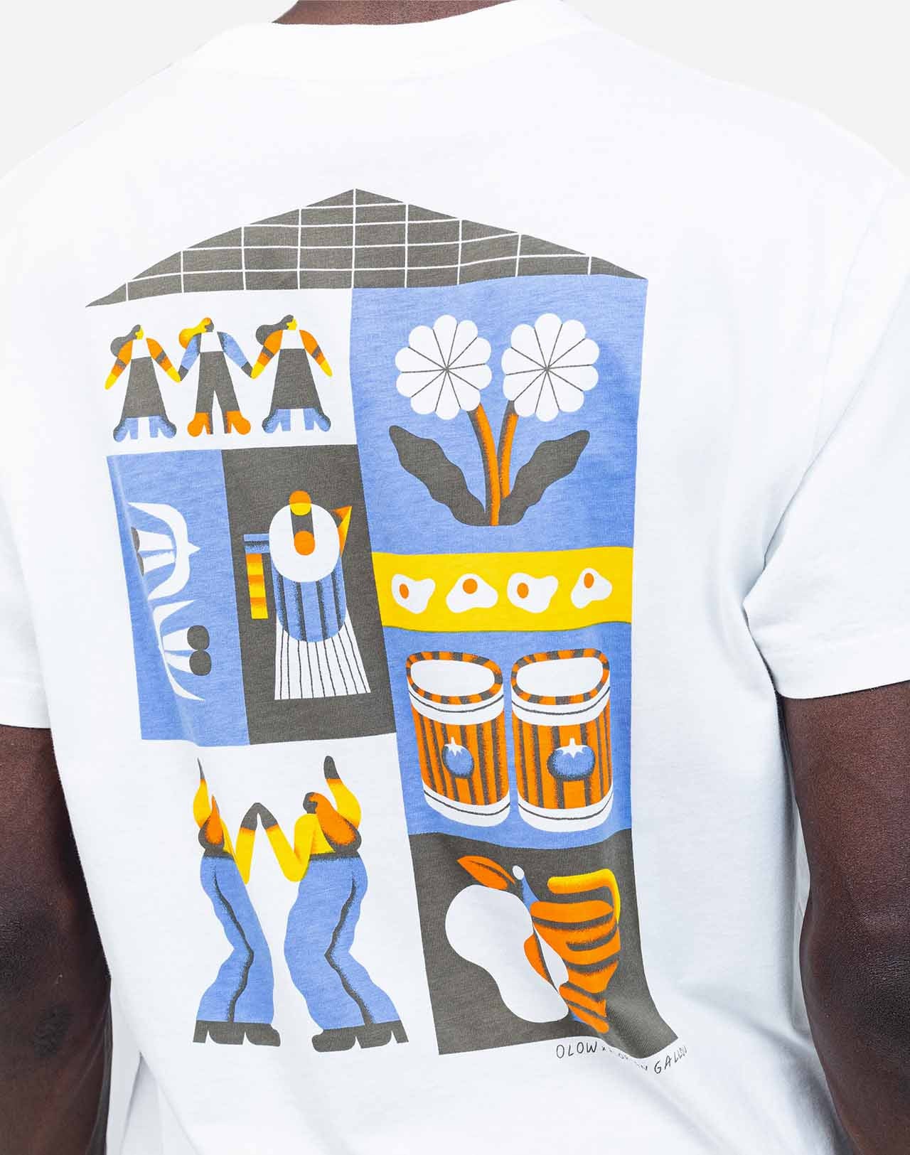 T-SHIRT LIFE IN COTONE ECRU