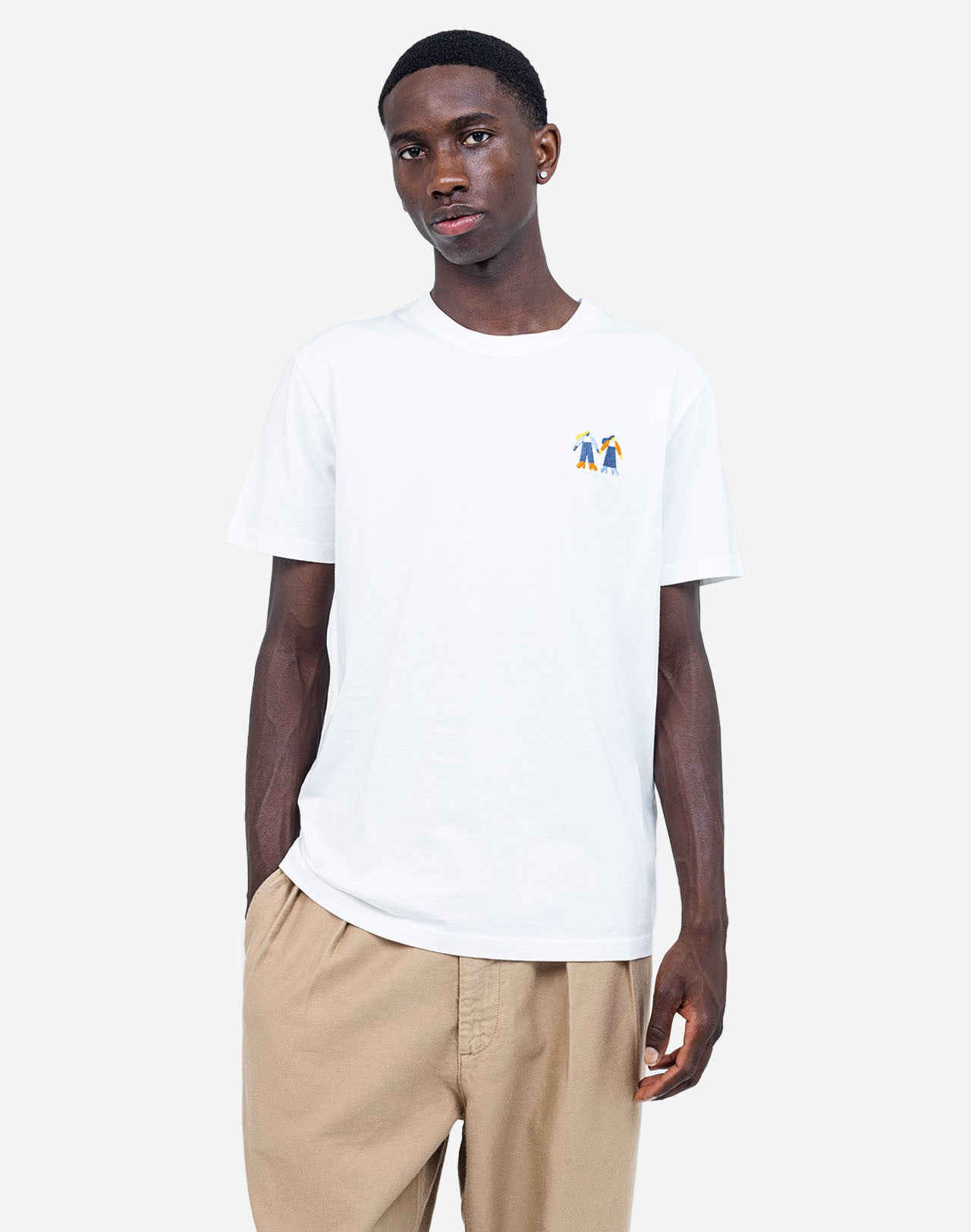 T-SHIRT LIFE IN COTONE ECRU