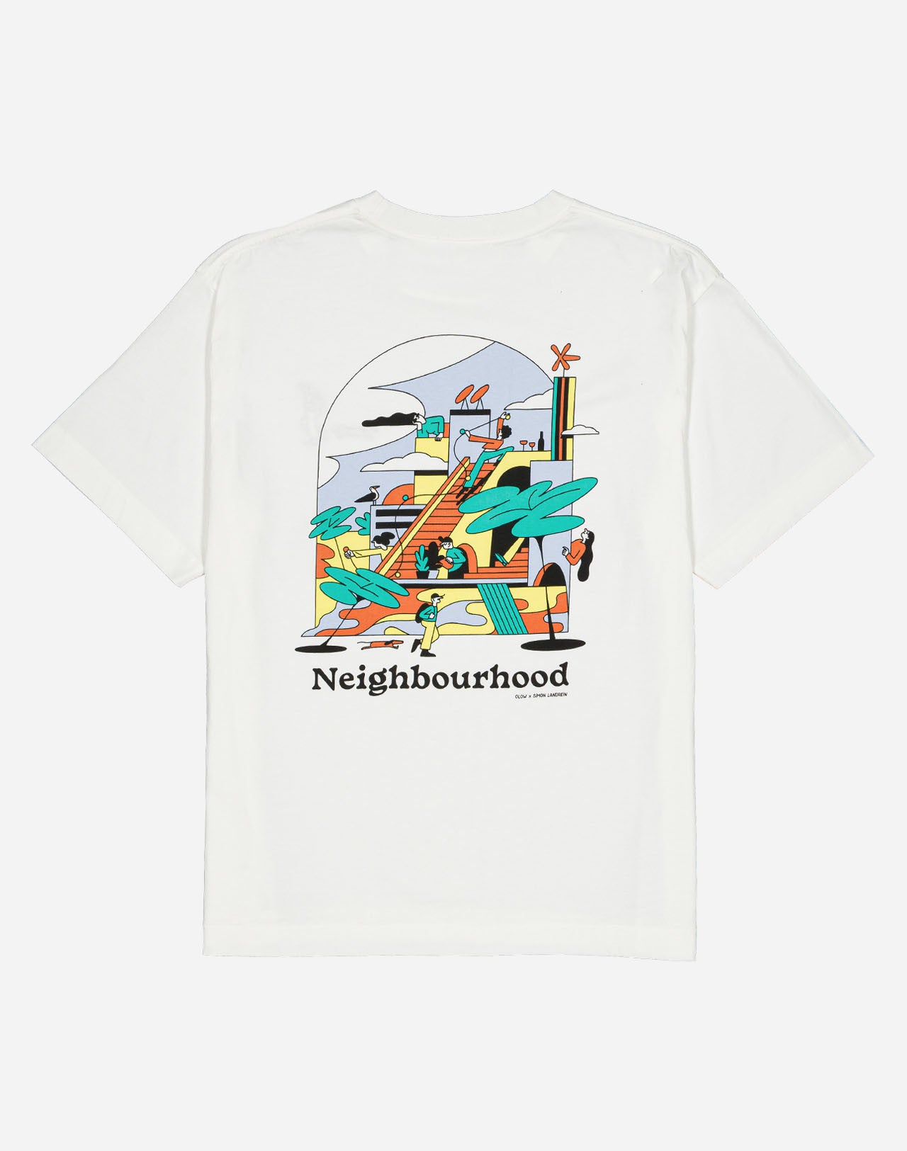T-SHIRT NEIGHBOURHOOD IN COTONE ECRU