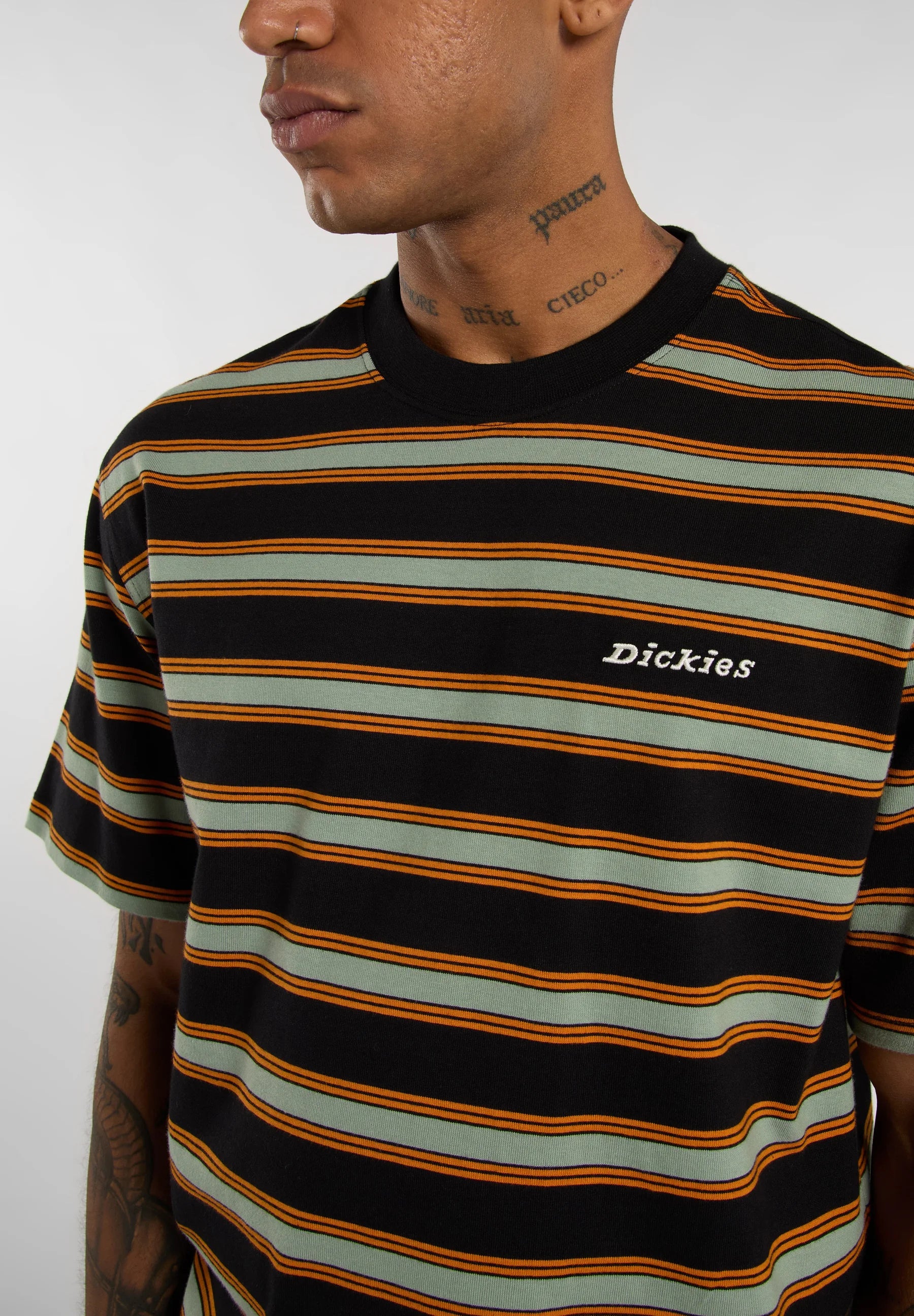 DICKIES - YORK STRIPE TEE SS BLACK