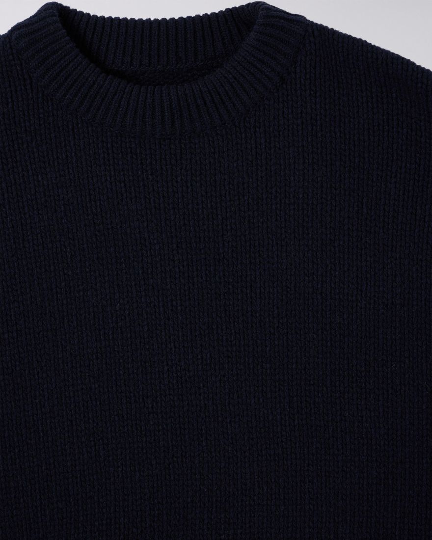 MAGLIONE PREMIUM NAVY IN LANA