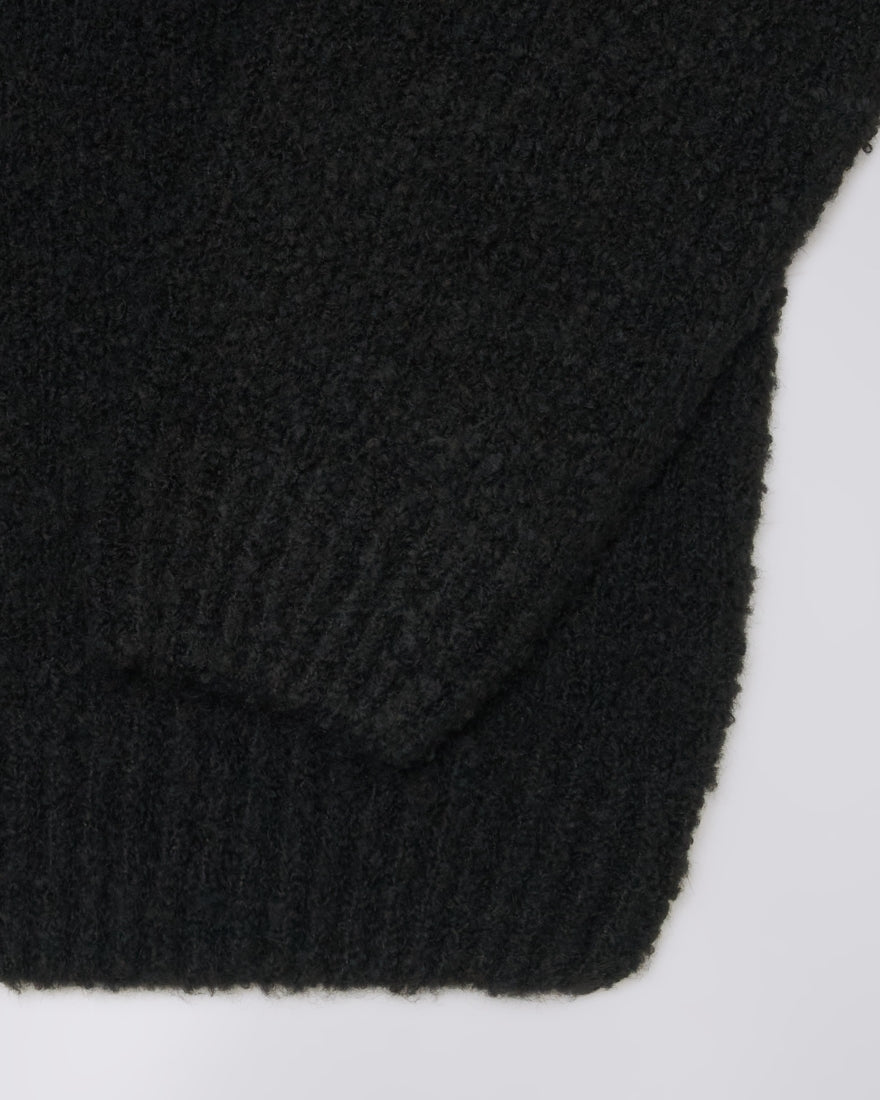MAGLIONE BOXY FIT IN JERSEY NERO