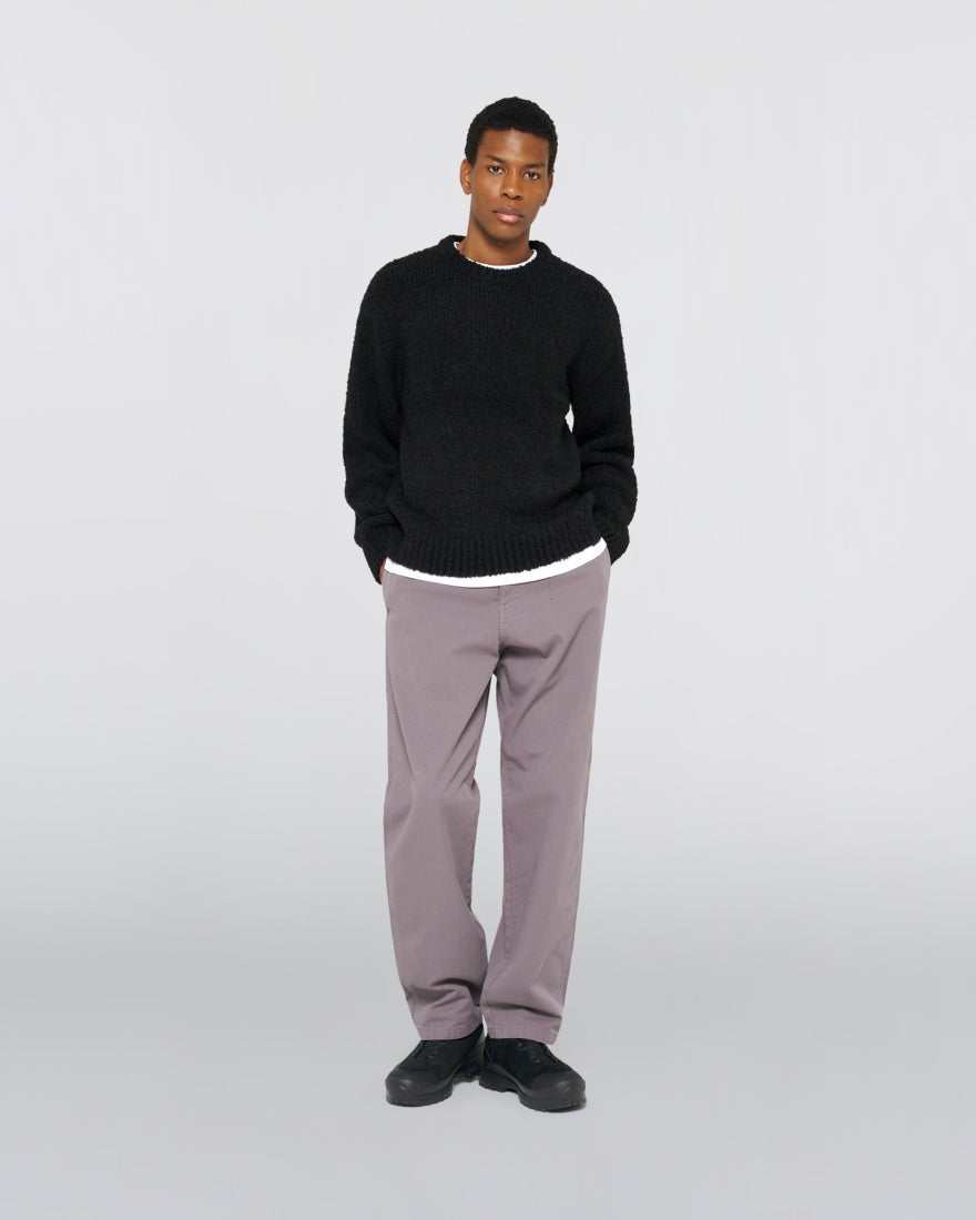 MAGLIONE BOXY FIT IN JERSEY NERO
