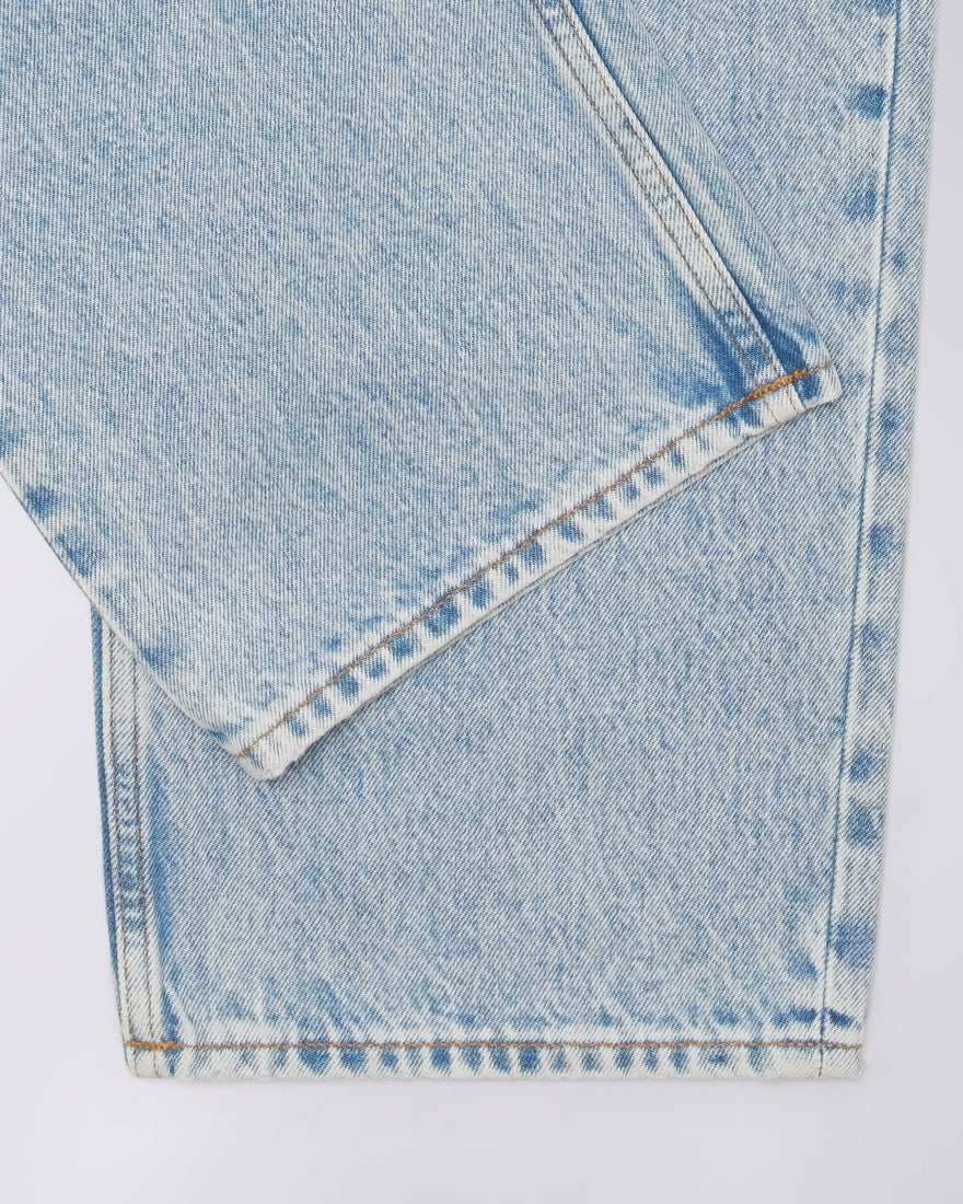 JEANS RELAXED FIT IN COTONE AZZURRO WASH