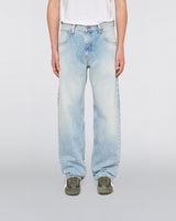 JEANS RELAXED FIT IN COTONE AZZURRO WASH