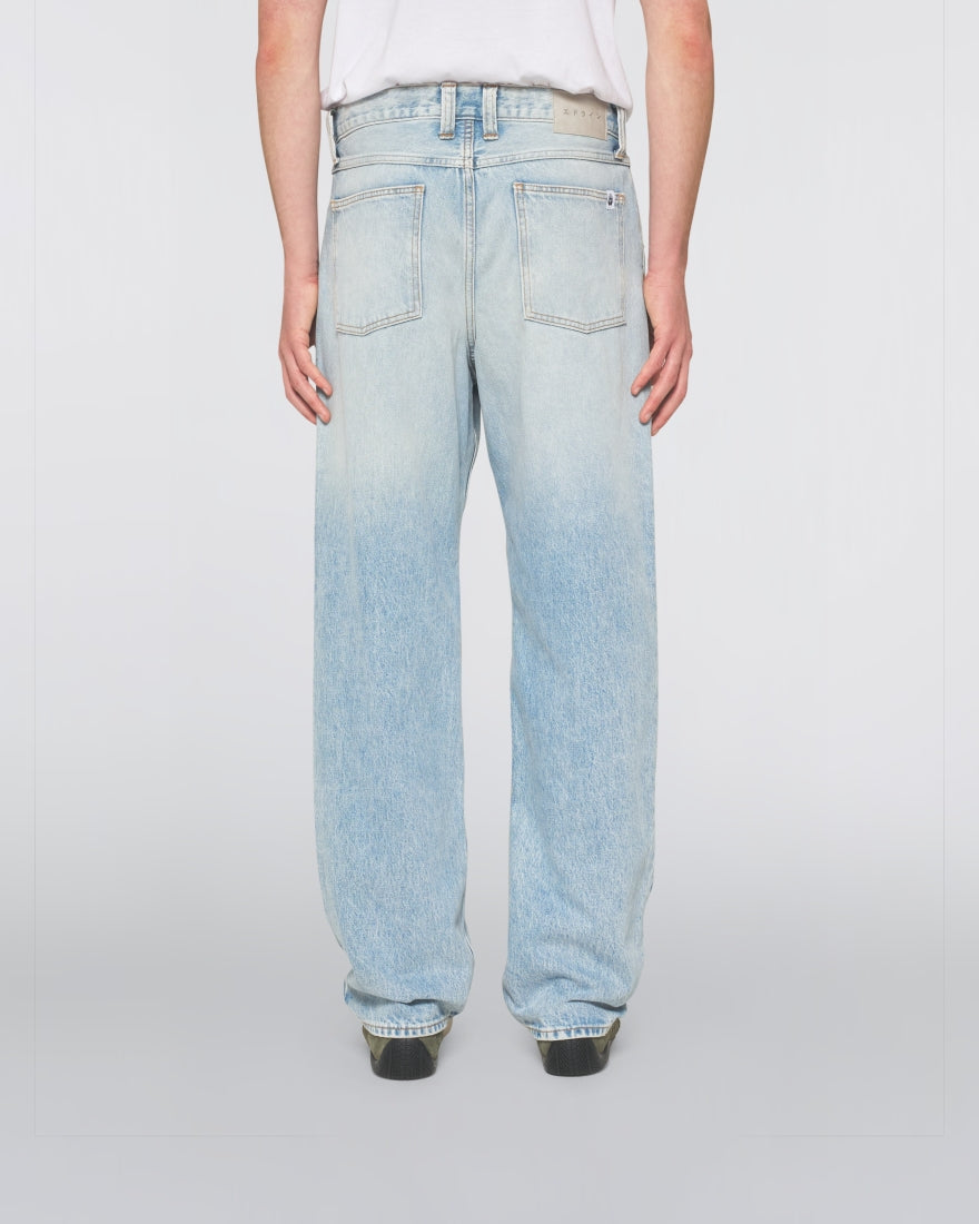 JEANS RELAXED FIT IN COTONE AZZURRO WASH
