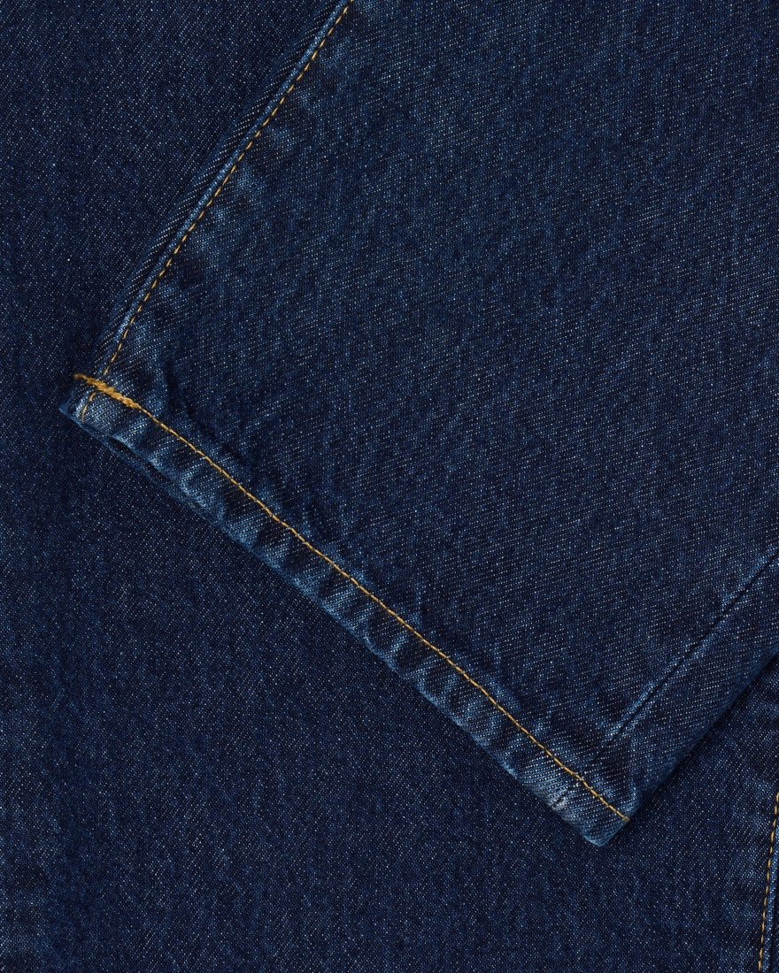 JEANS TAPERED FIT IN COTONE BLU SCURO