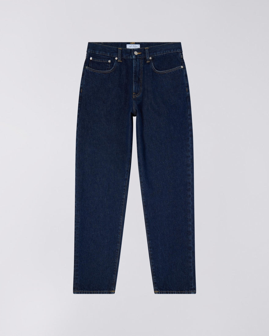 JEANS TAPERED FIT IN COTONE BLU SCURO