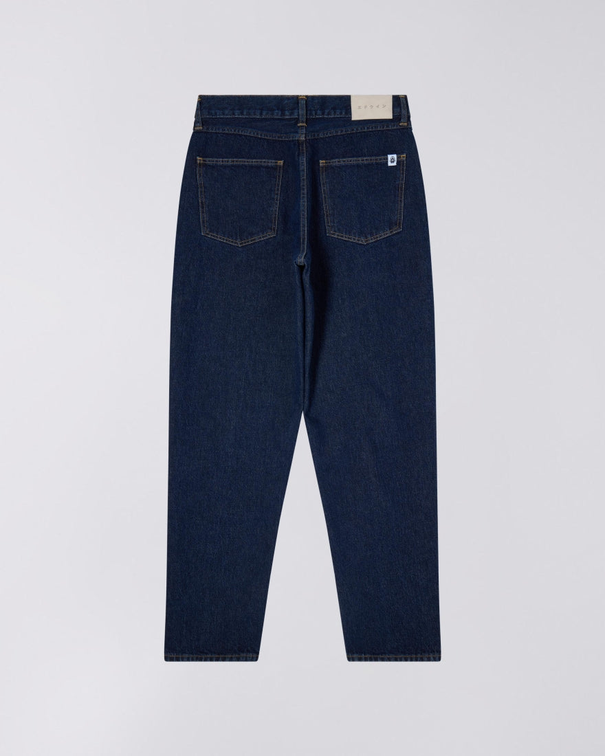 JEANS TAPERED FIT IN COTONE BLU SCURO