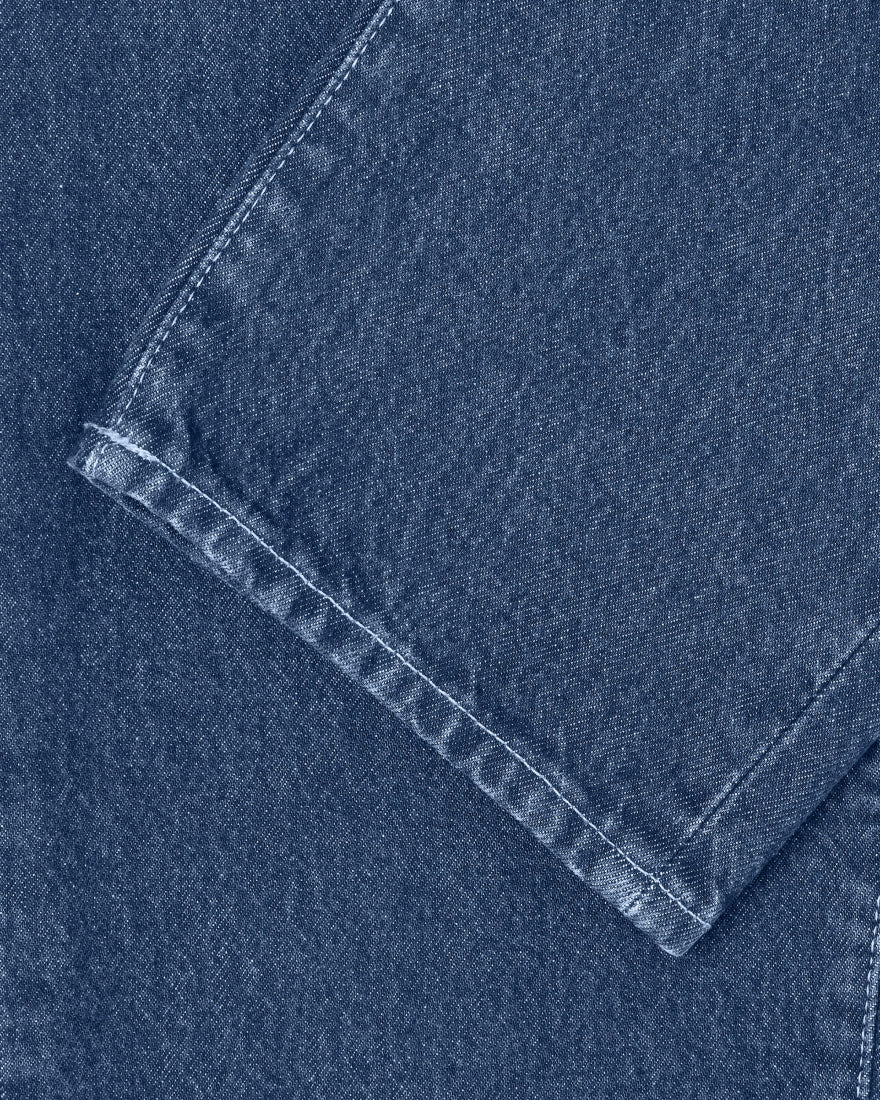 JEANS TAPERED FIT IN COTONE BLU MEDIO